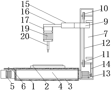 A polishing device for an integrated circuit board