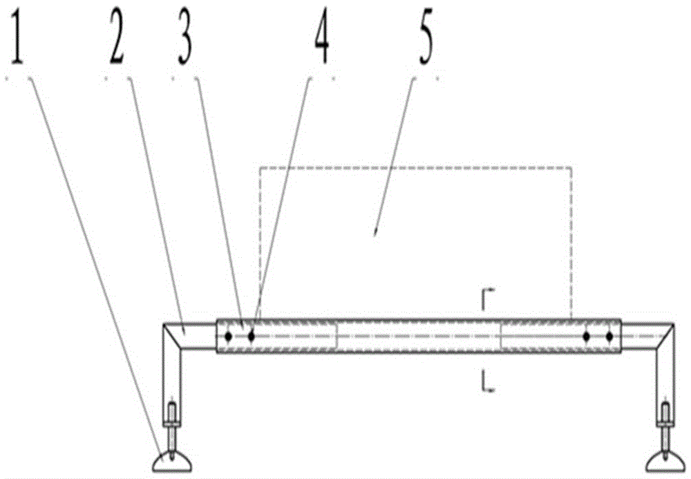 Bottom foot width-adjustment device