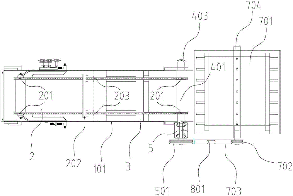 Combined harvester conveying trough with forward rotation conveying function and reverse rotation grass discharge function