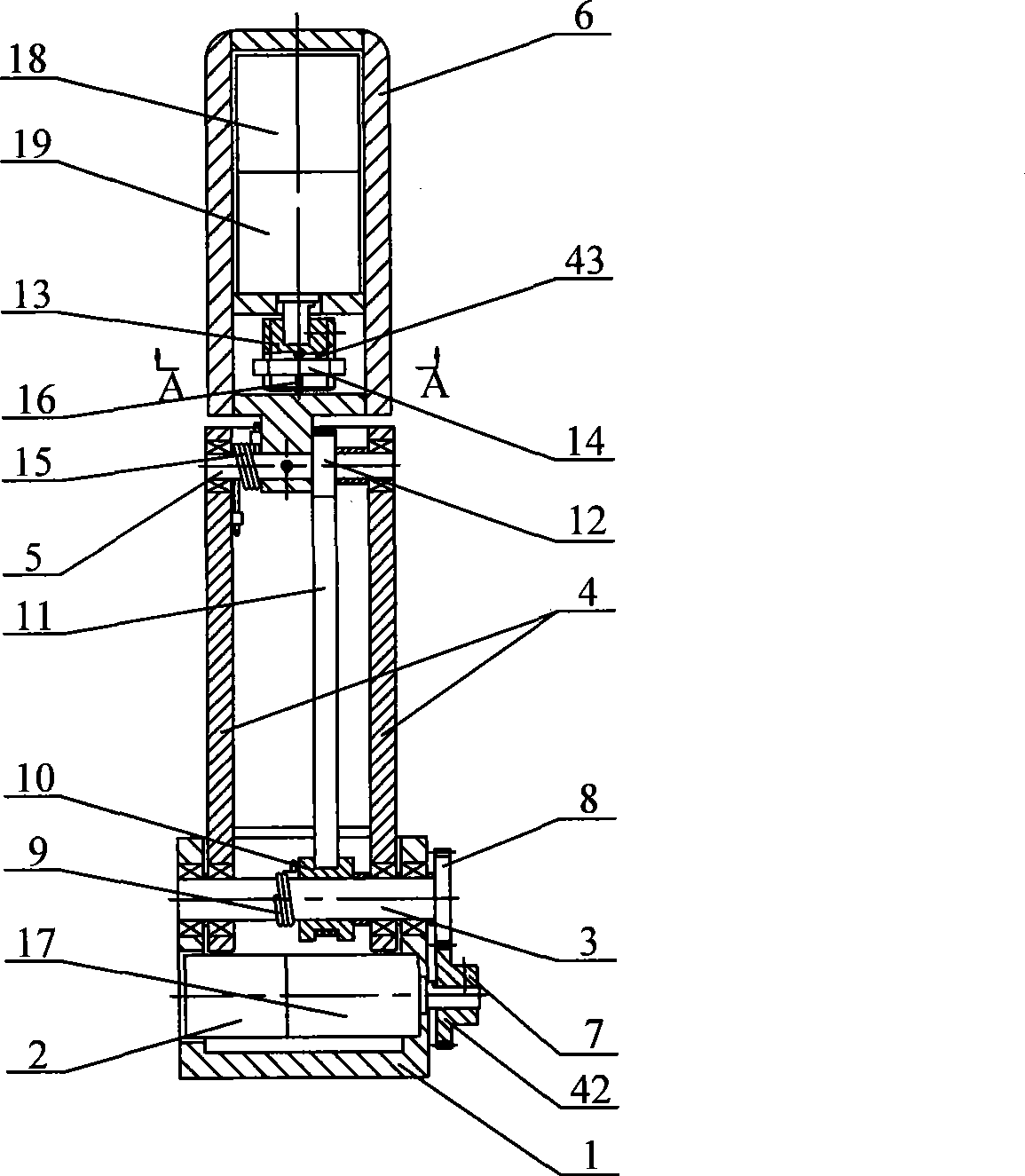 Under-actuated bionic finger device with function of pre-bending grasping