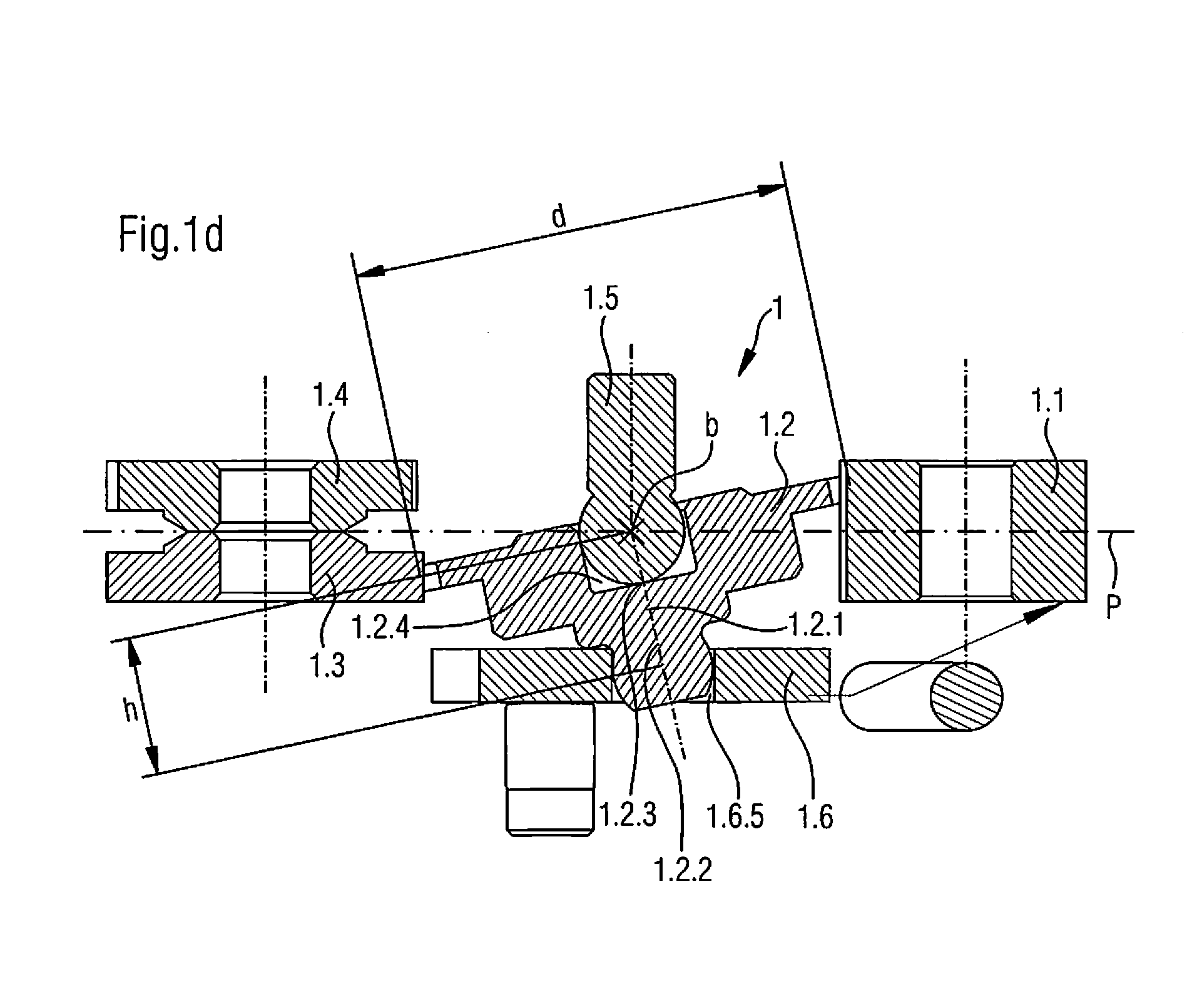Tilting coupling device for timepiece