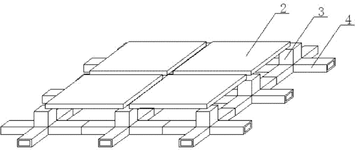 Assembled type hollow grid plate floor system