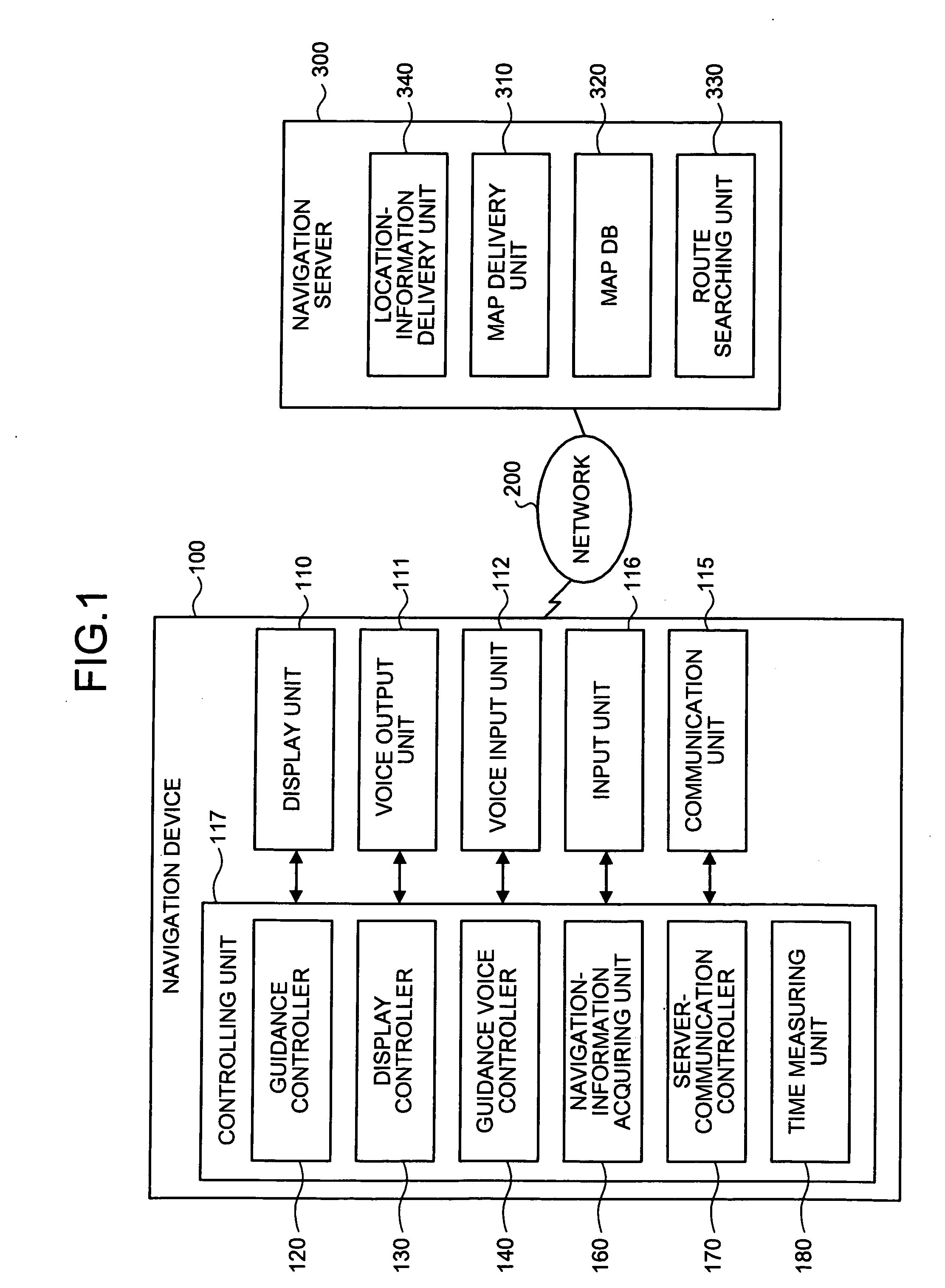 Navigation apparatus, server apparatus, navigation method, and navigation program