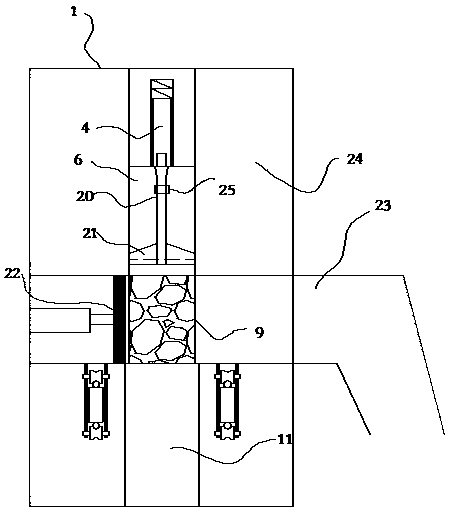 A kind of falling material flow sampling device