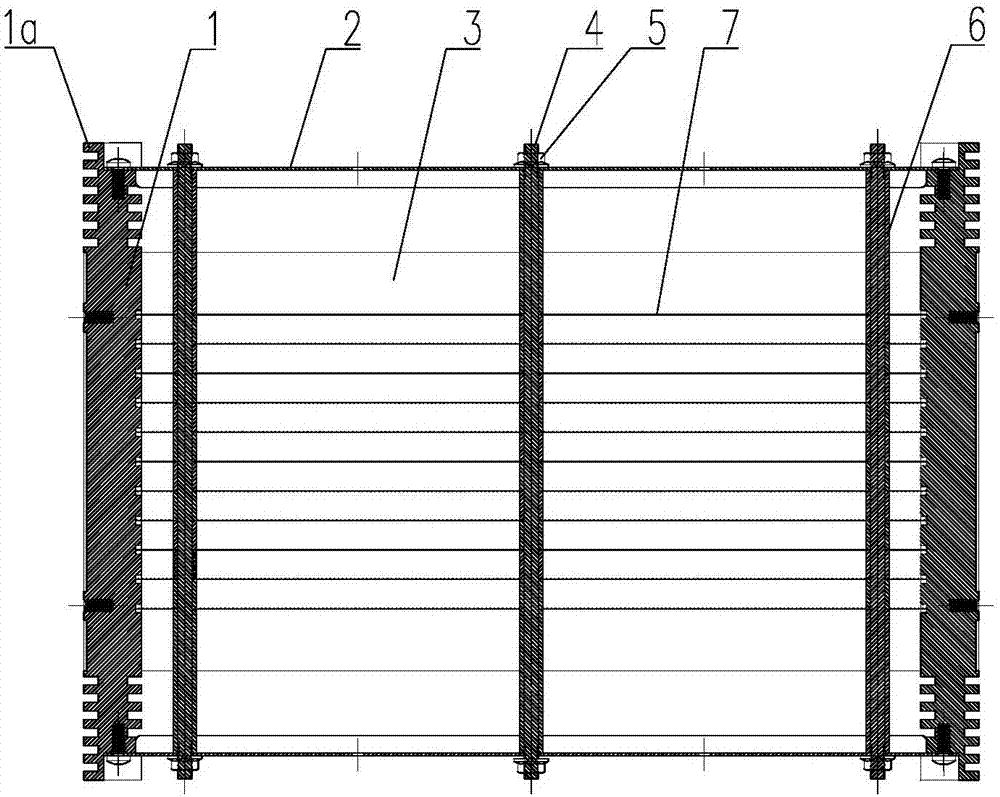 Electrode with waterfall type electric field