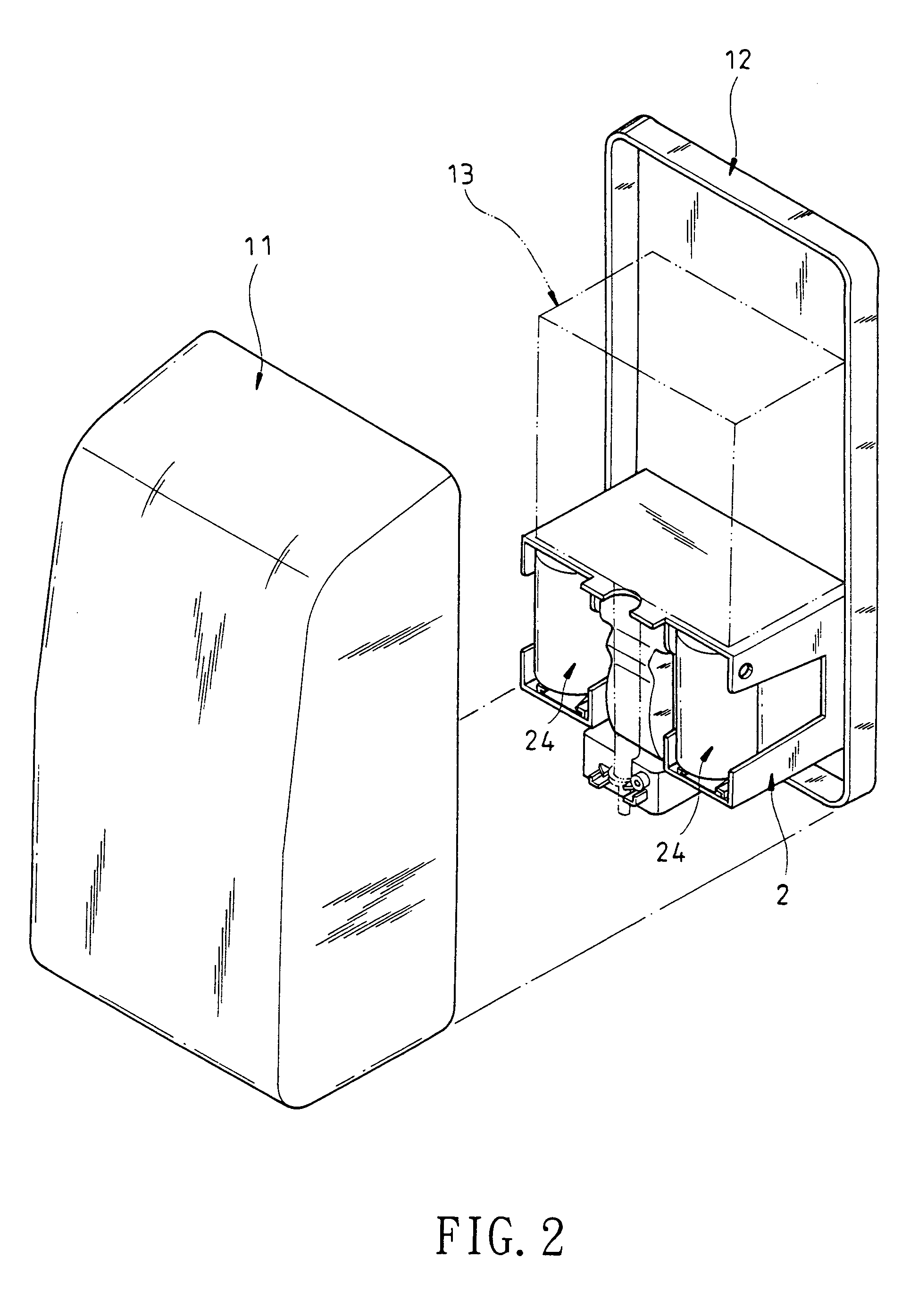 Automatic soap dispenser structure