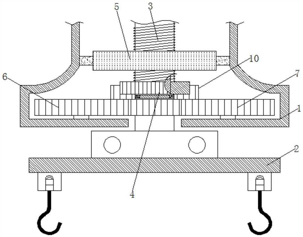 Slaughtering lifting appliance position adjusting mechanism
