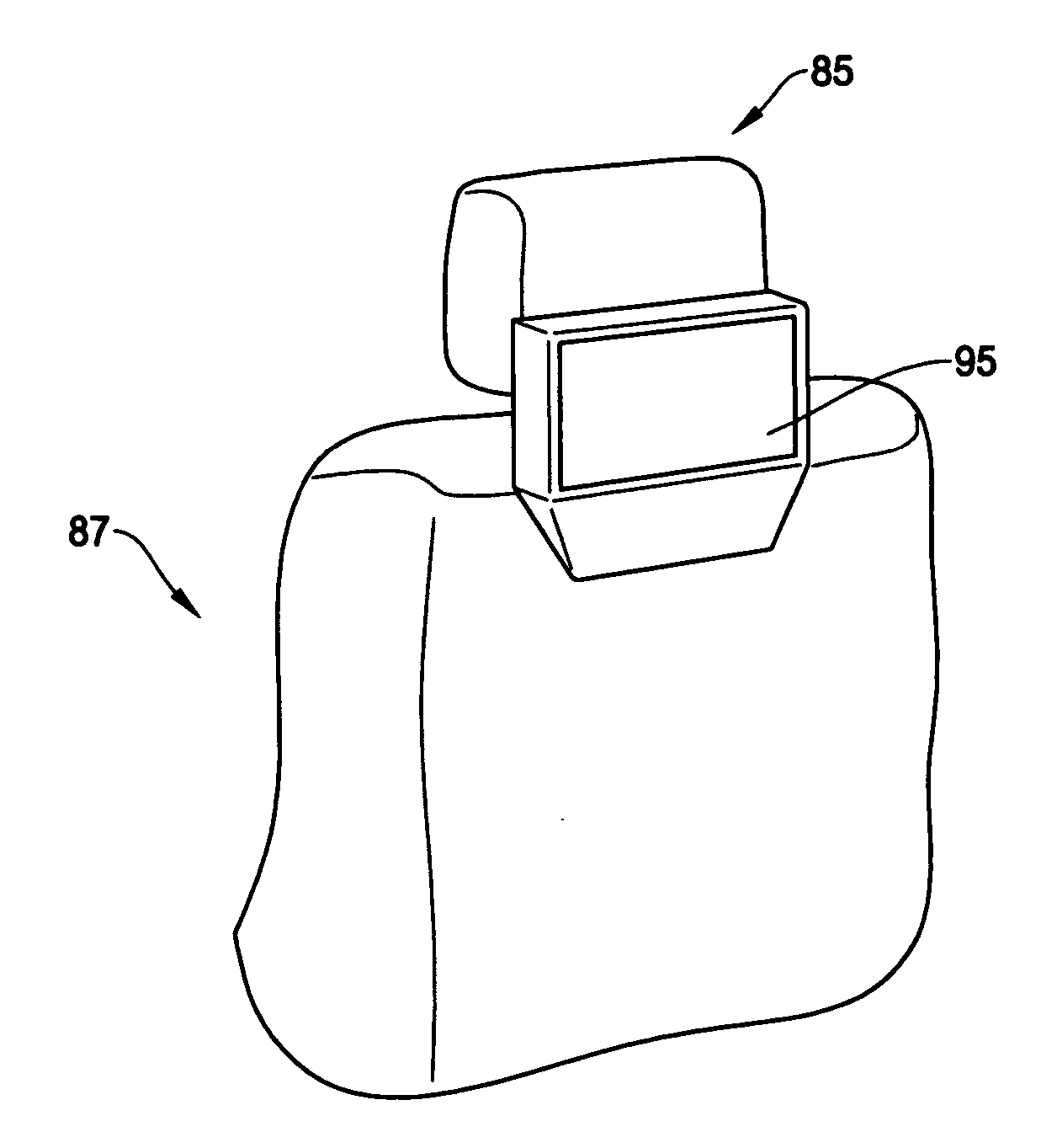 Method and apparatus for mounting rear seat entertainment device