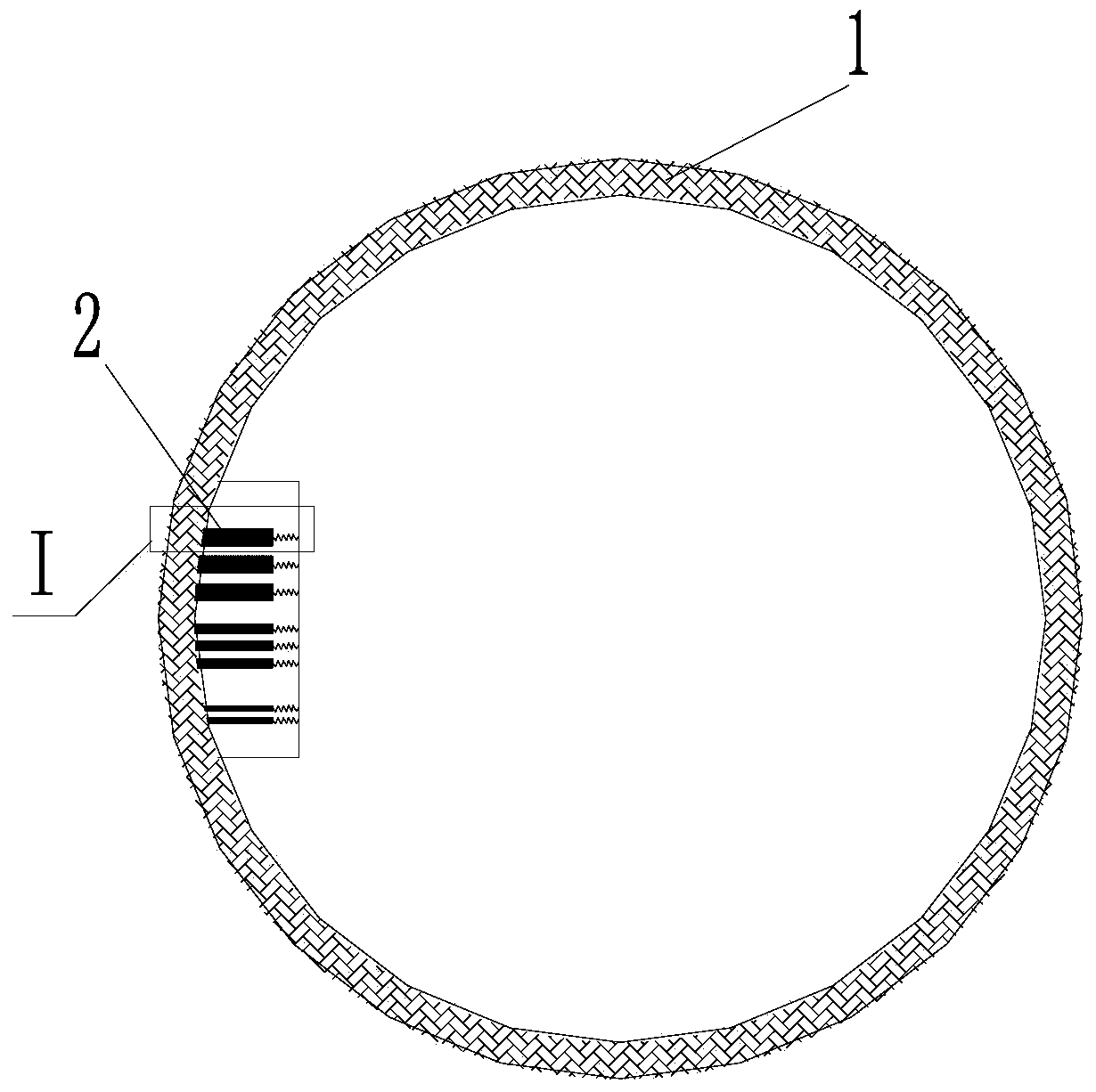 Anti-twist cable structure of wind power generator cable and wind power generator