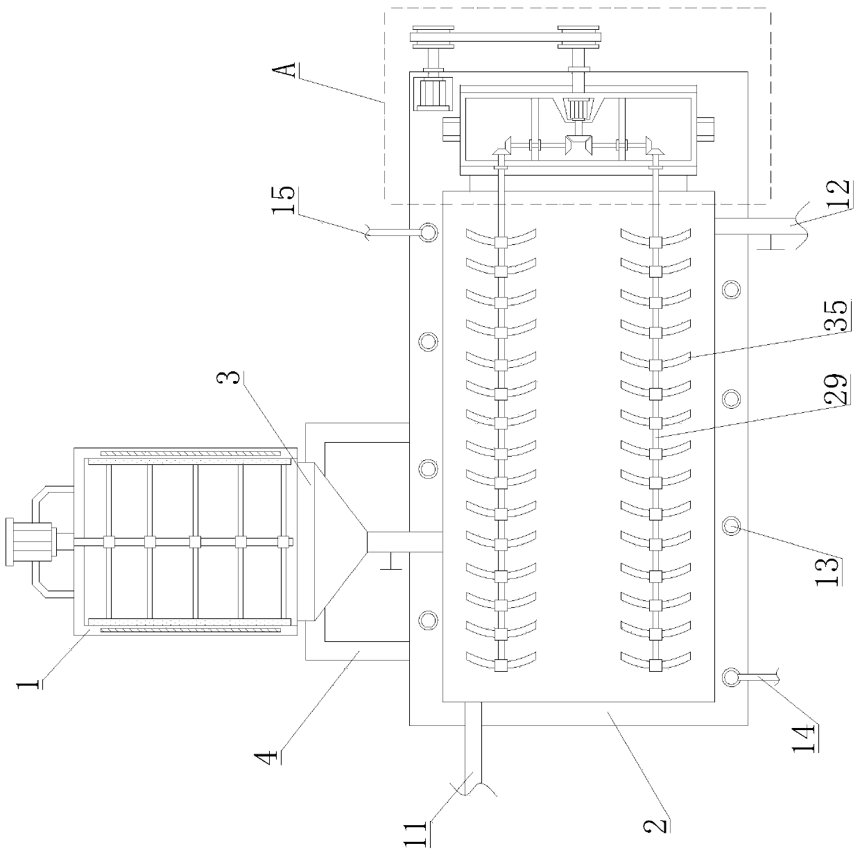 Melt mixing device for 3D printing of particulate materials