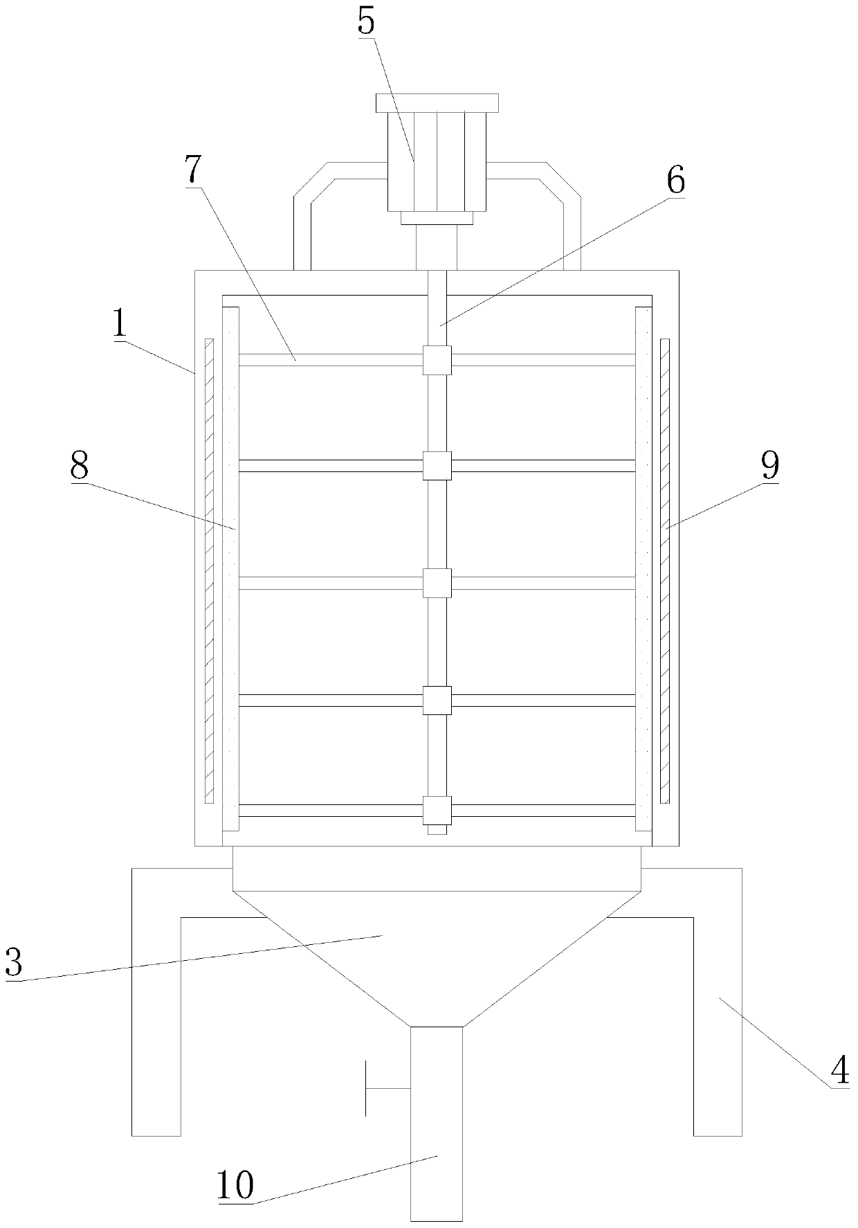 Melt mixing device for 3D printing of particulate materials