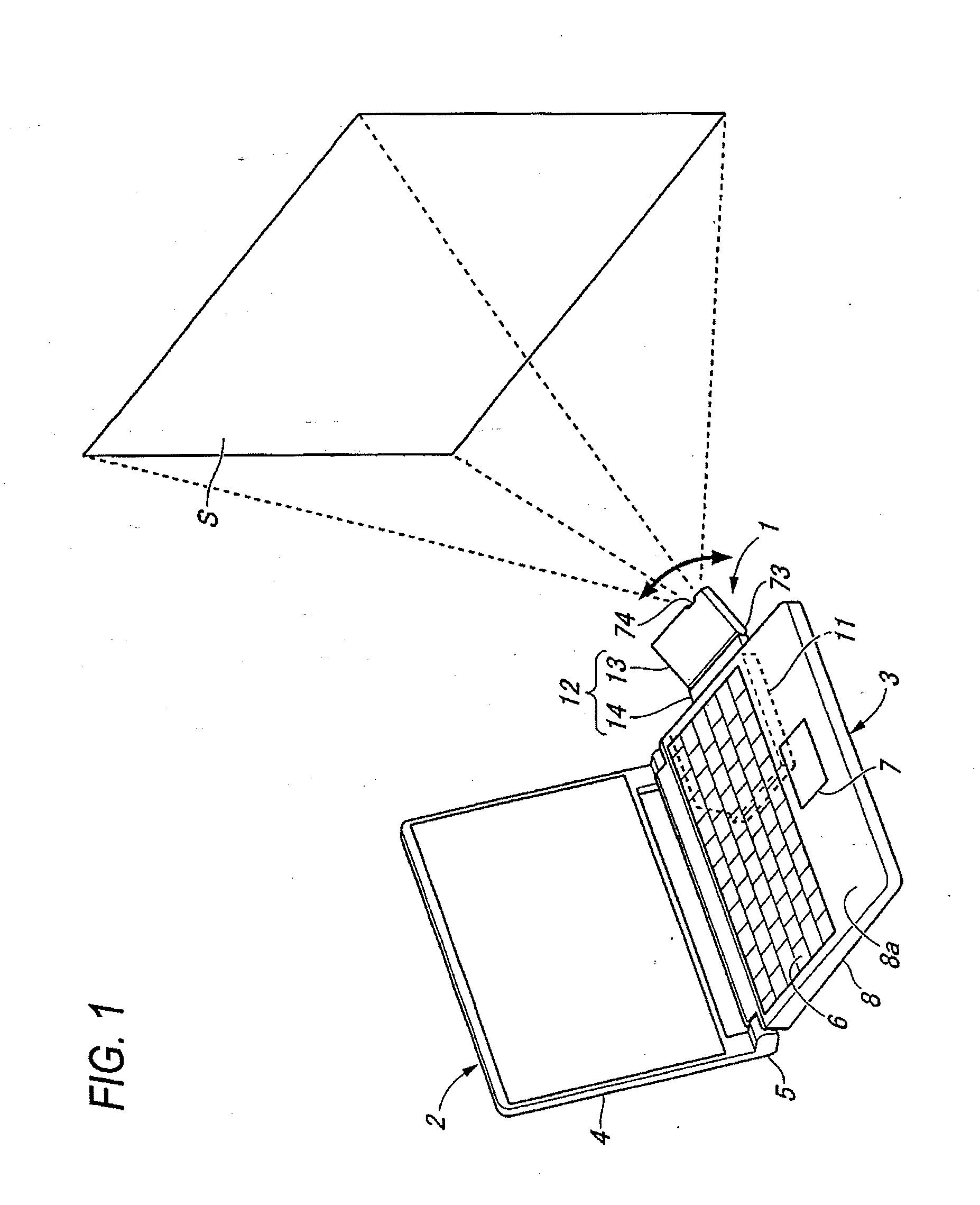 Image display device and information processing apparatus including the same