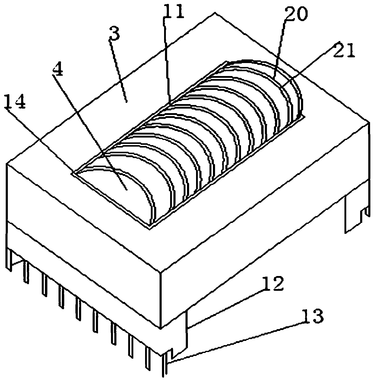 An electronic transformer with anti-corrosion function