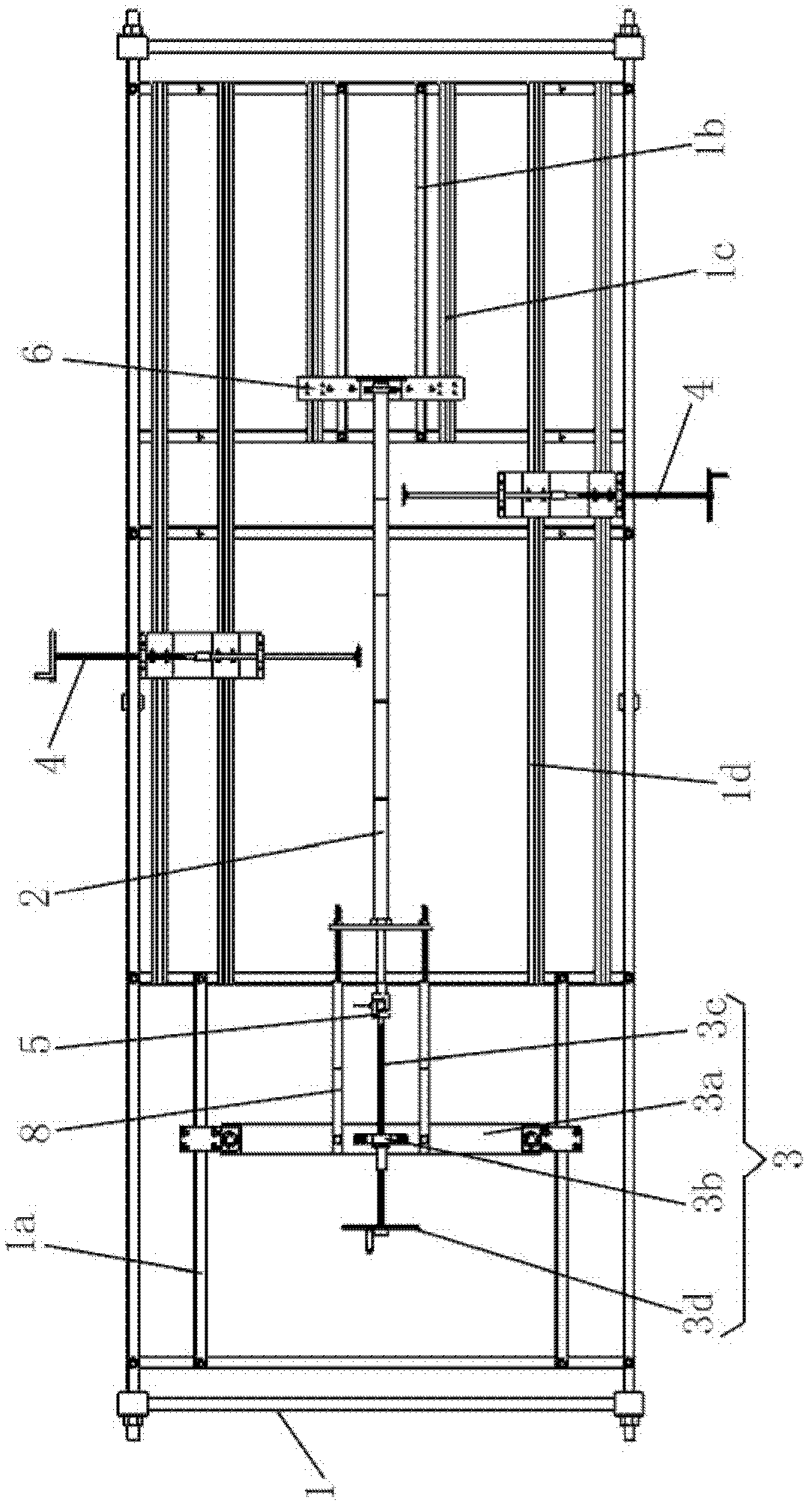 Double-layer pipe overall buckling simulation experiment device and method