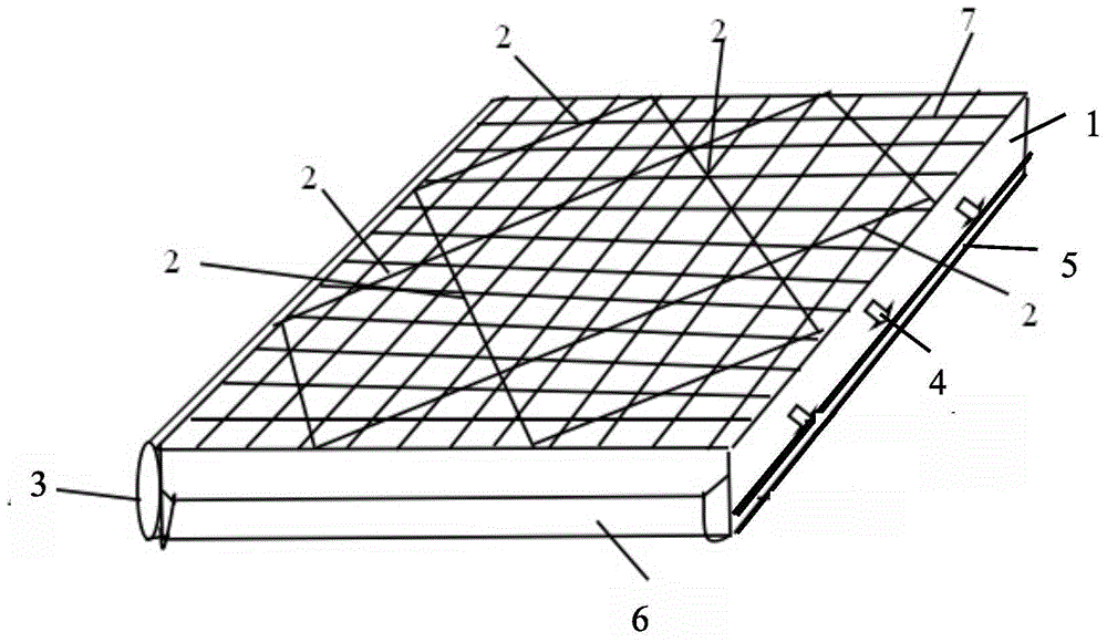 A kind of hanging green radish template and the method for using the template to carry out radish propagation