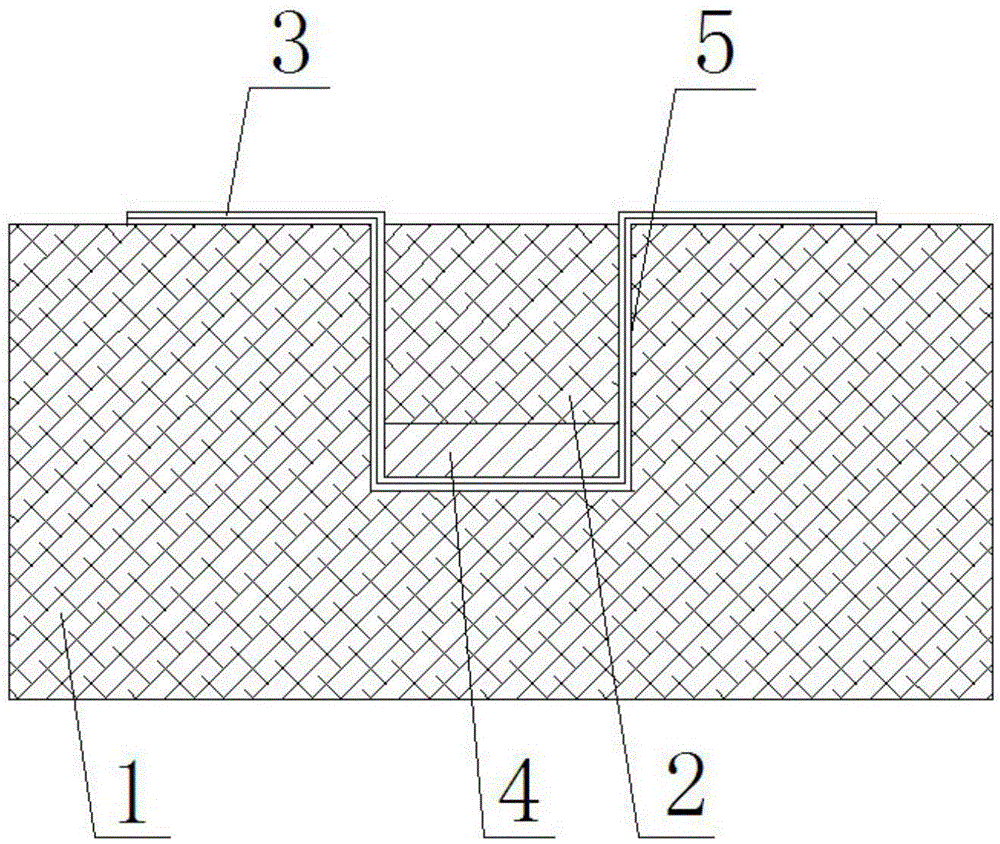 Embedding method of metal embedded parts in composite material sandwich structure