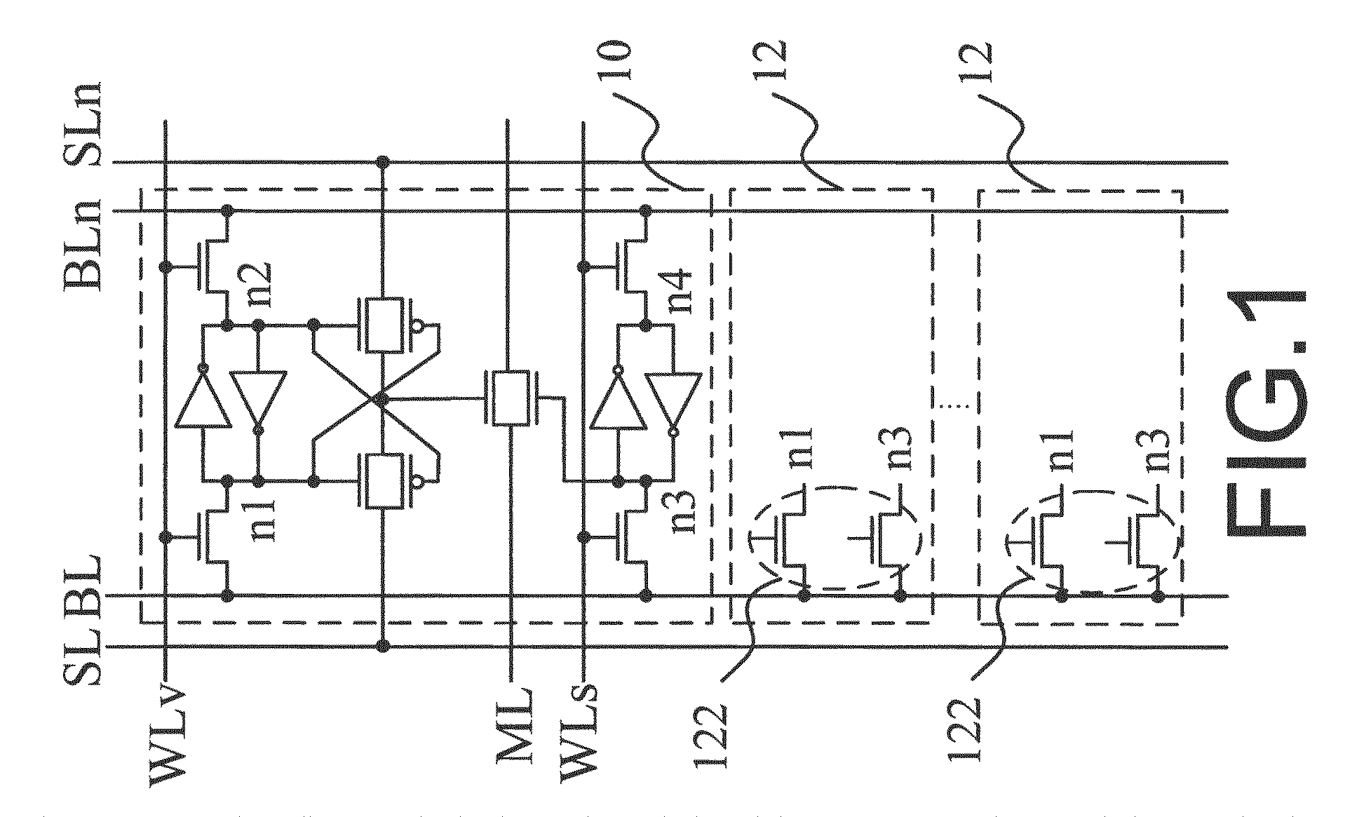 Read and match circuit for low-voltage content addressable memory