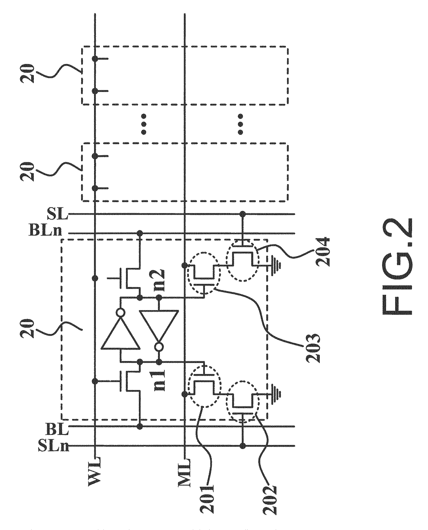 Read and match circuit for low-voltage content addressable memory