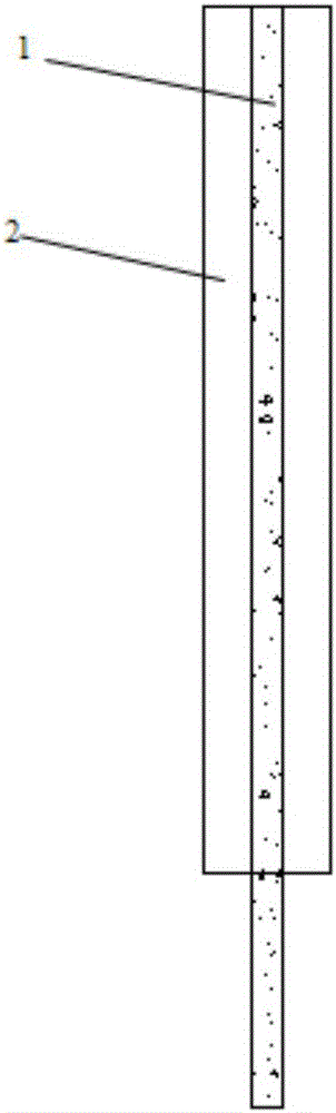 Green concrete prefabricated pile for strengthening soft foundation and construction method