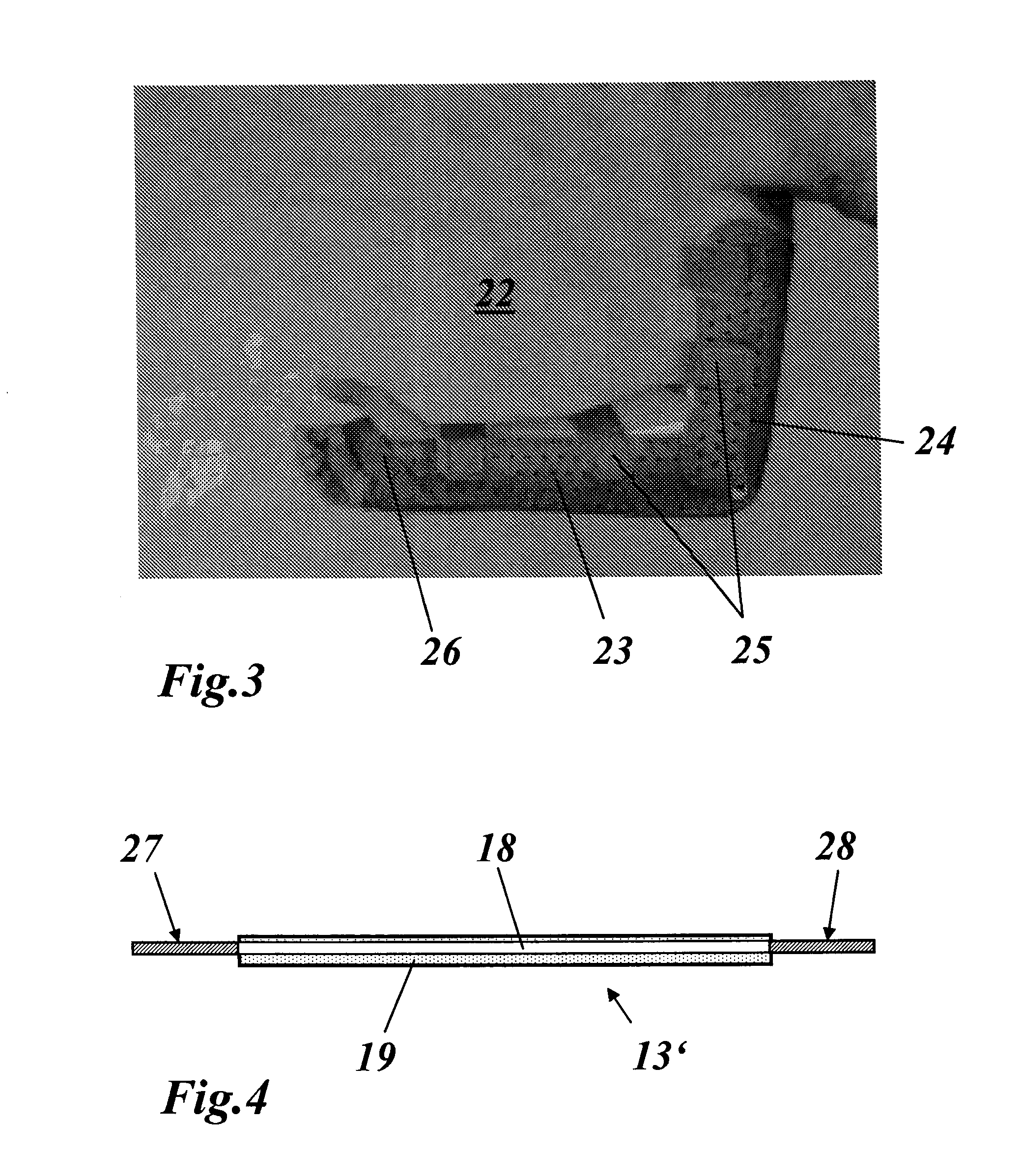 Fastening element, use of the element for immobilizing object, preferably parts of the body and device containing the element