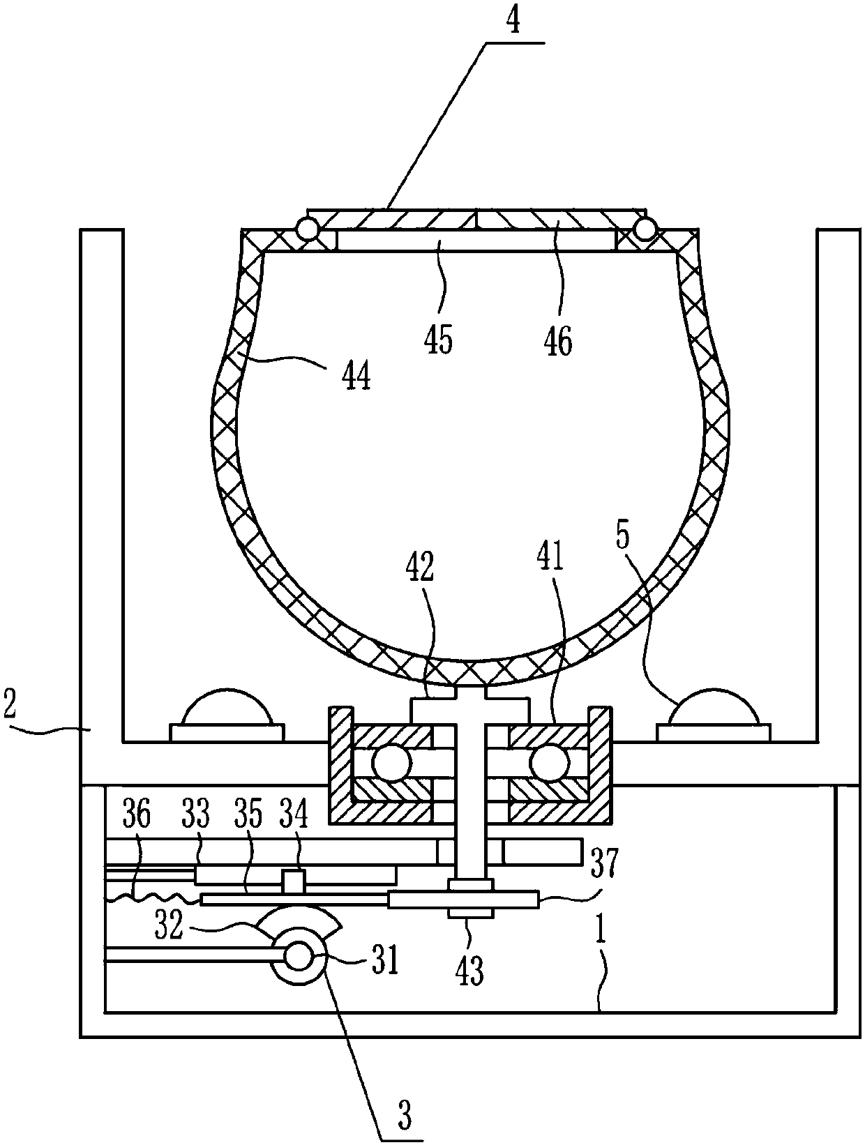 Sterilizing device of gloves used in gynaecology