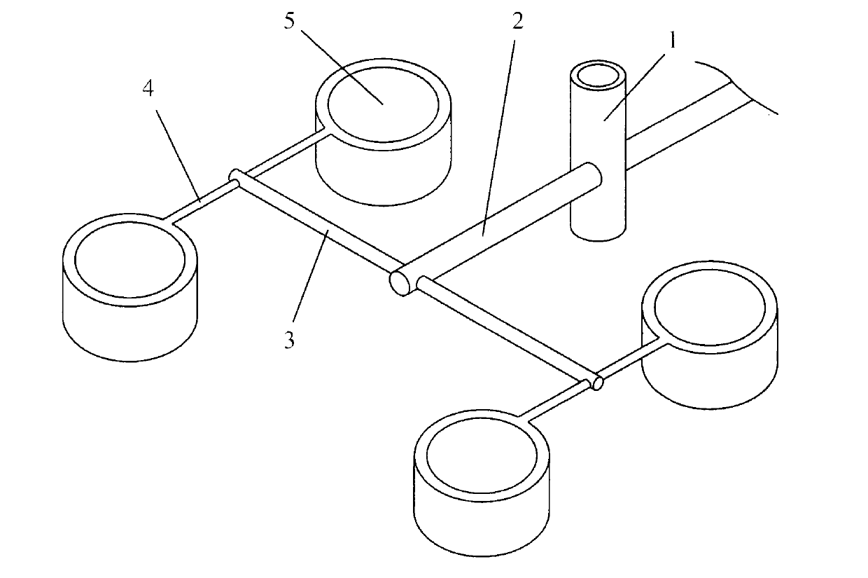 Novel multi-cavity flow-balance cold runner structure