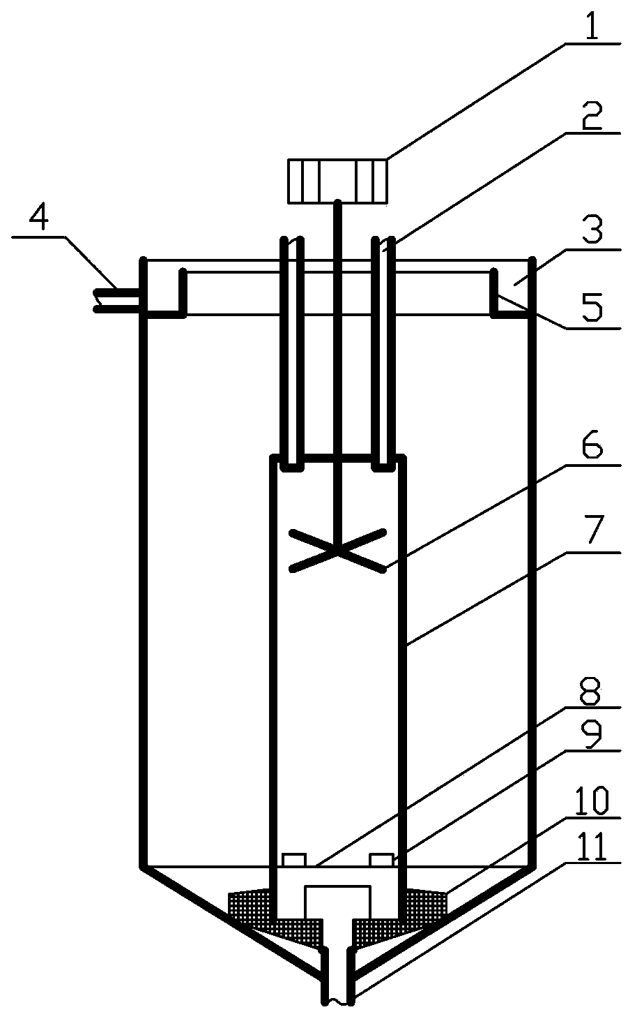 Polymetallic-ore-dressing wastewater coagulating sedimentation device and method