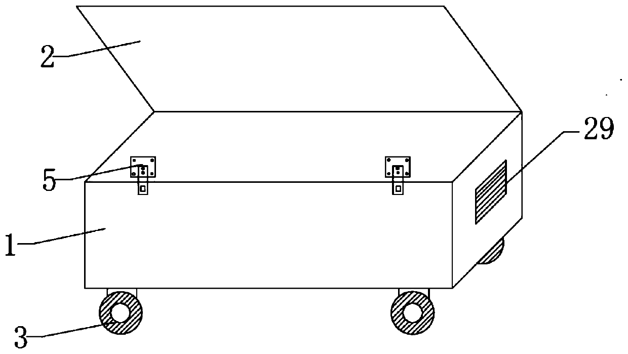 Underground building box type air pollution prevention and treatment device