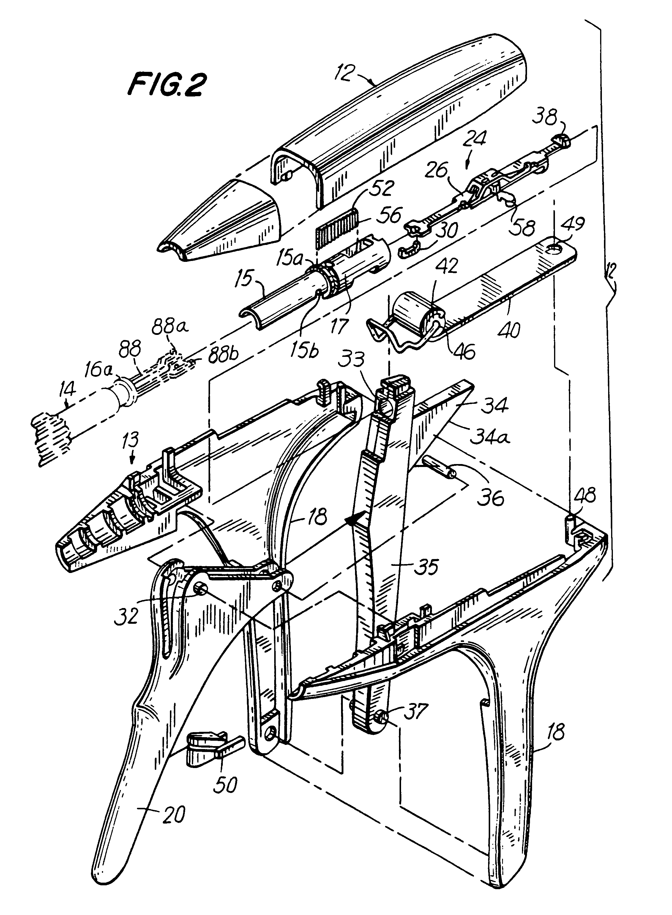 Apparatus for applying surgical fastners to body tissue