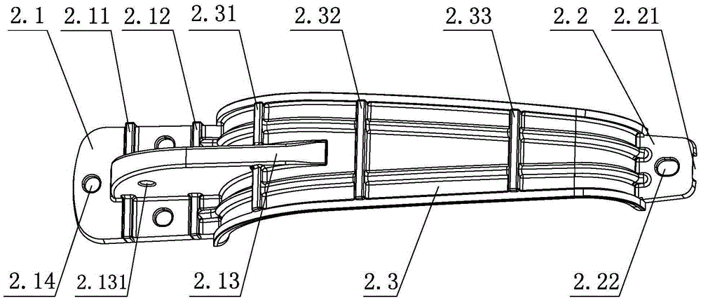 Metal handle structure of refrigerator