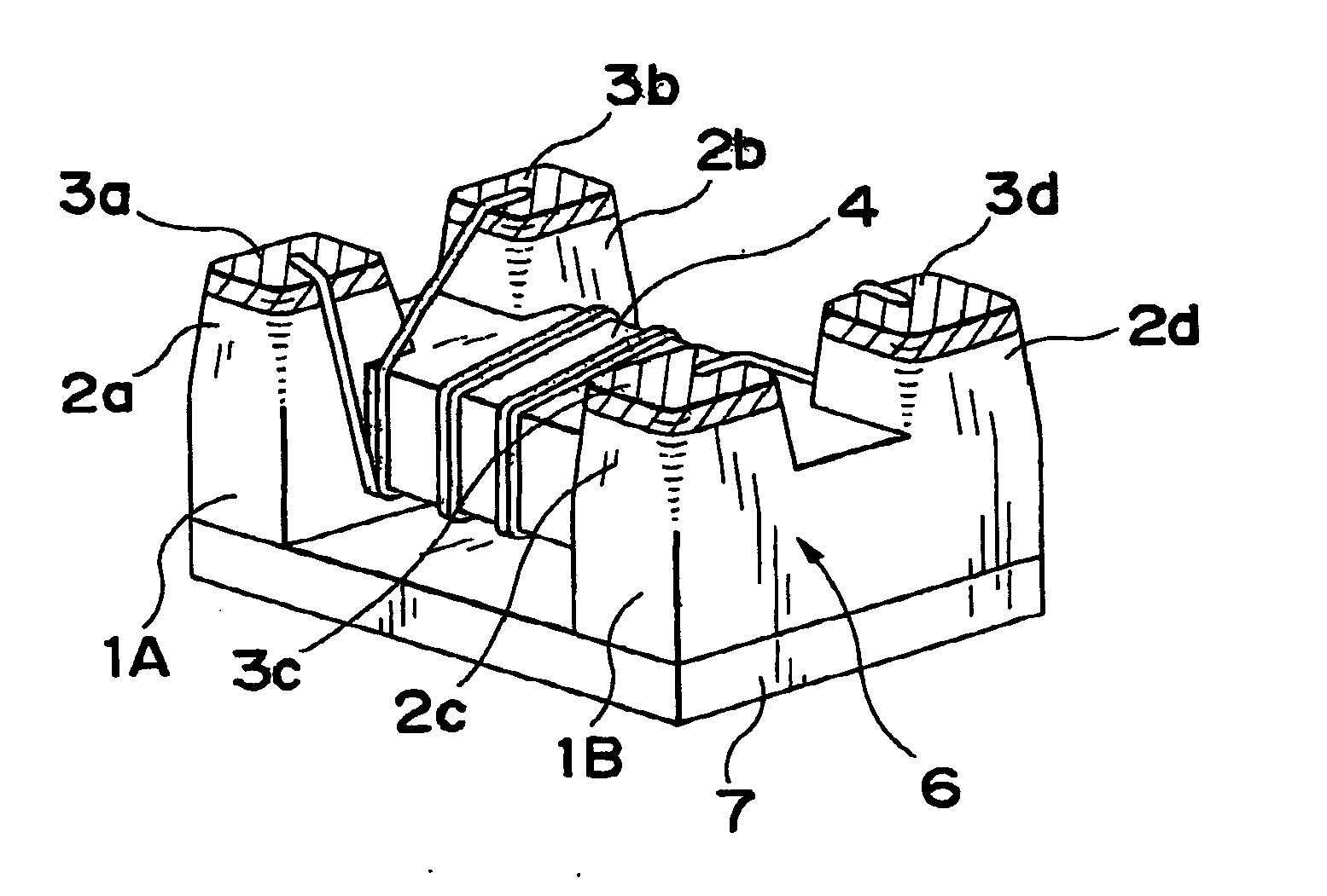 Ferrite core, method of manufacturing the same, and common-mode noise filter using the same