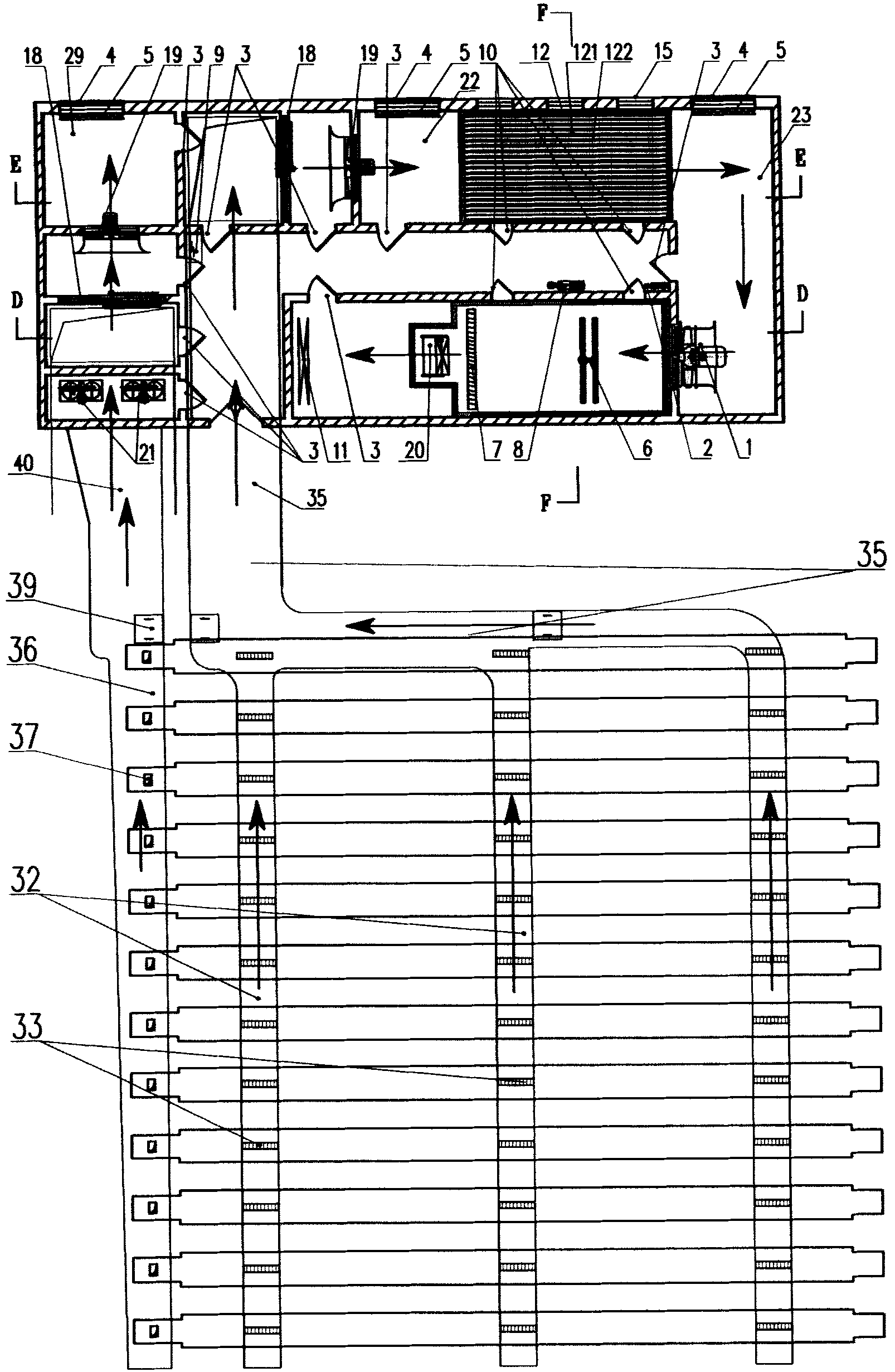 Energy-saving consumption-reducing air conditioning method and unit air conditioner of spinning factory