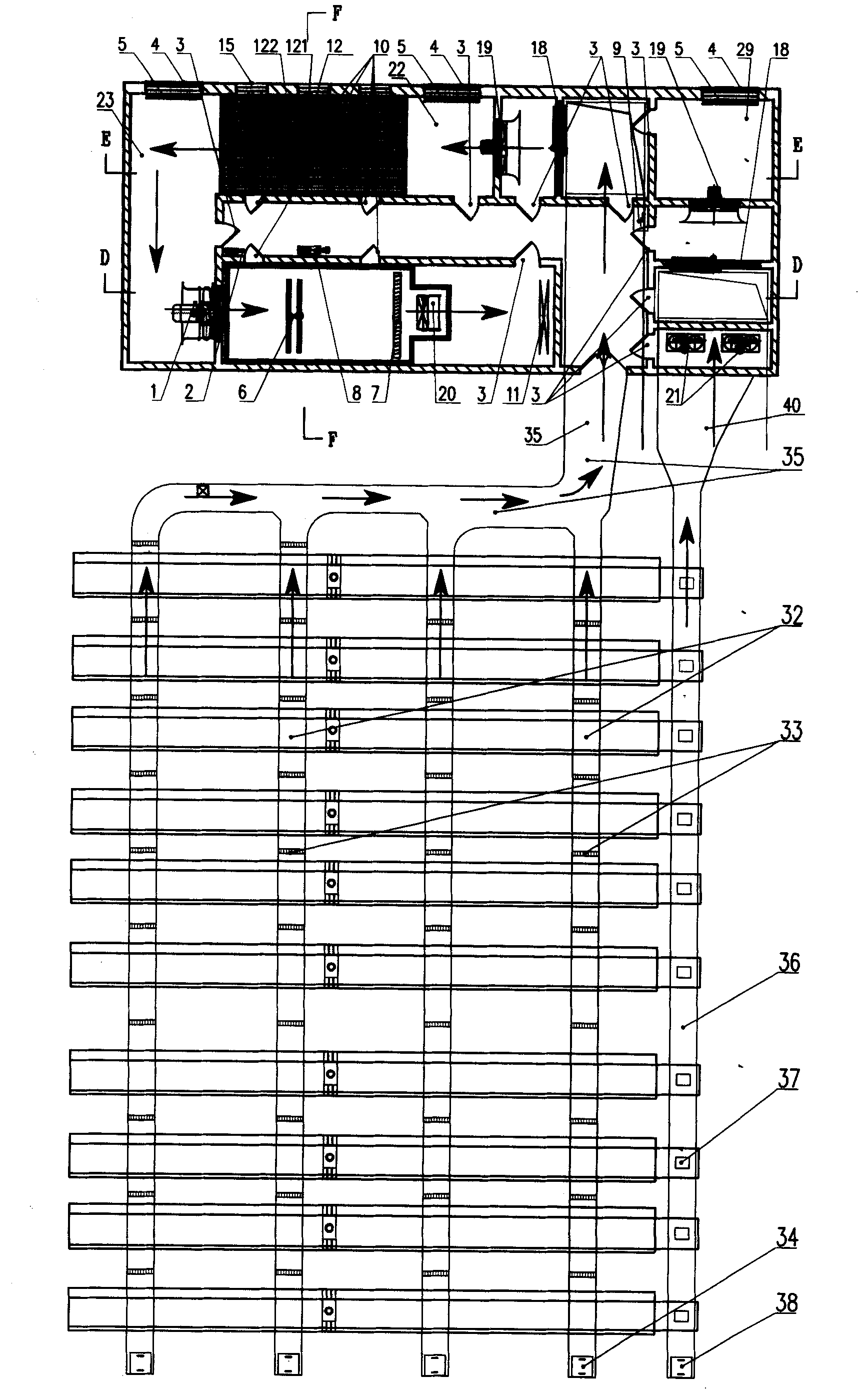 Energy-saving consumption-reducing air conditioning method and unit air conditioner of spinning factory