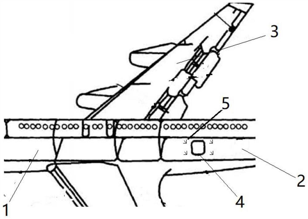 Method for determining fatigue load of refitted part of aircraft fuselage