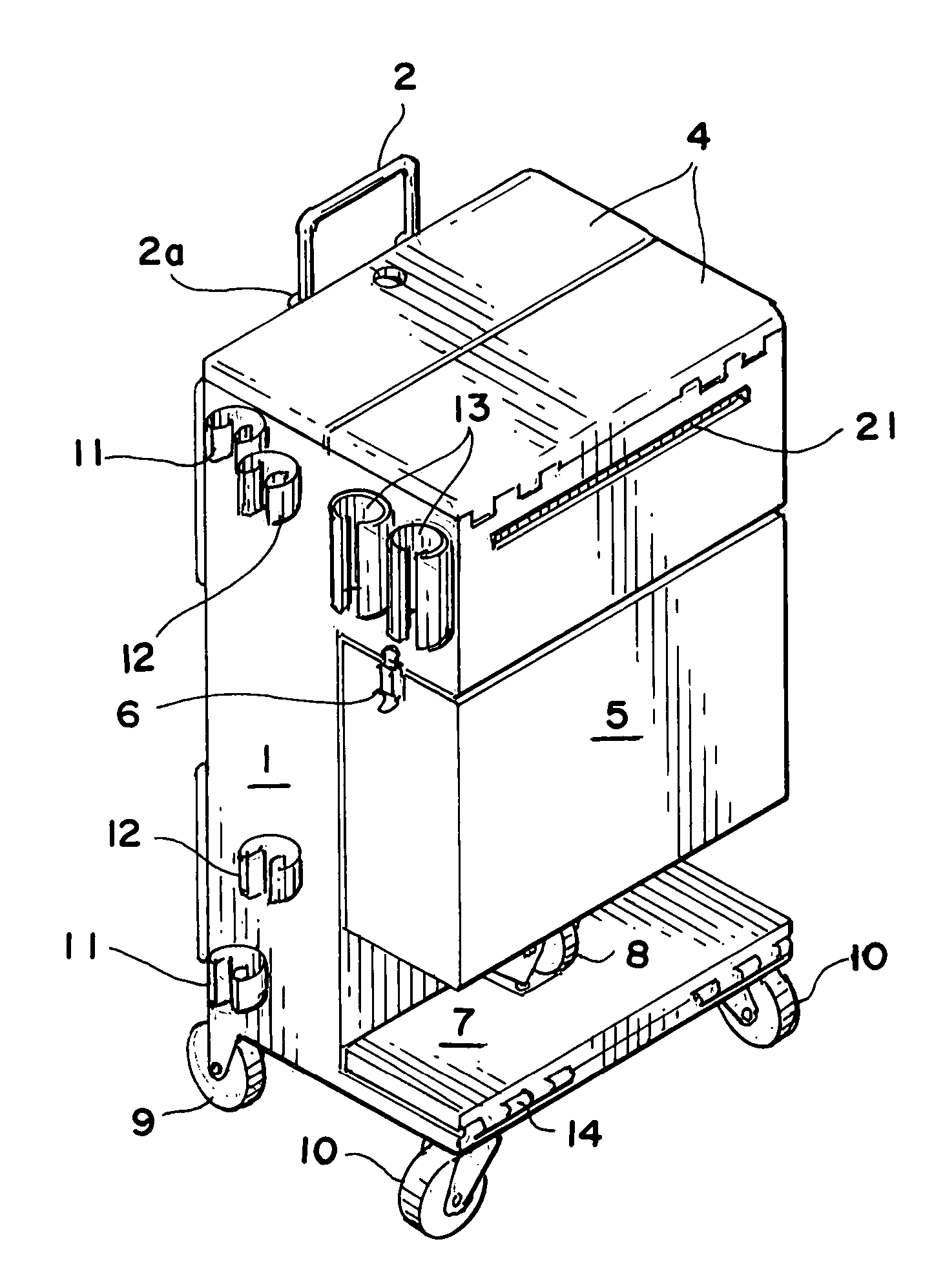 Self-contained utility cart