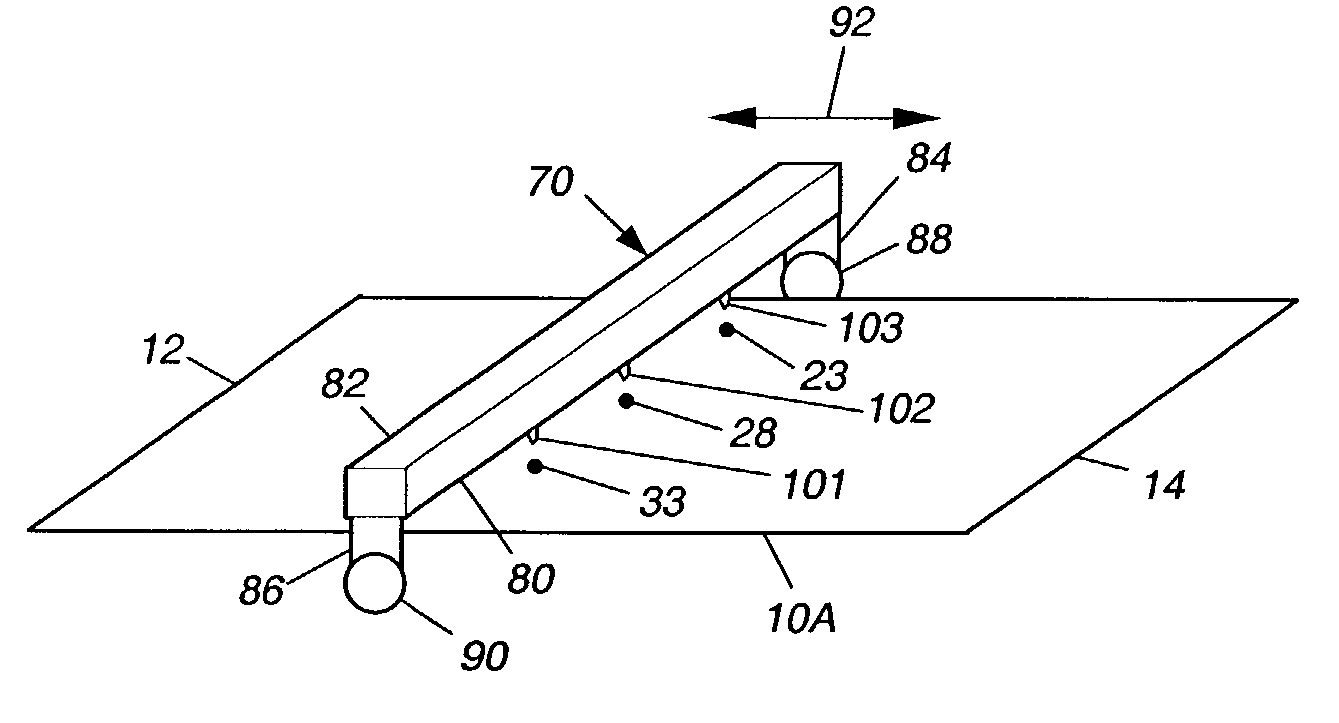 Switch control with light beams