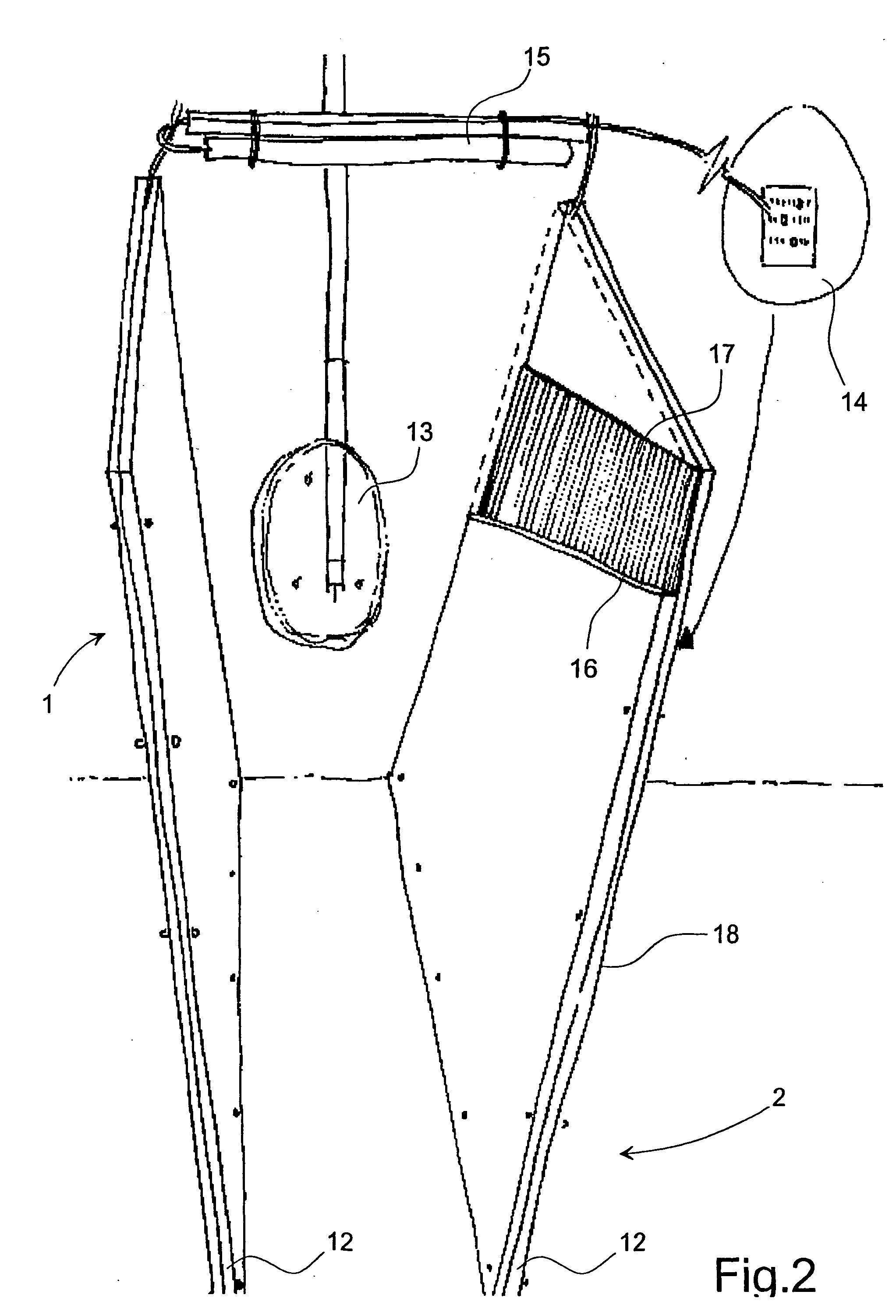 Apparatus for the registration of weight