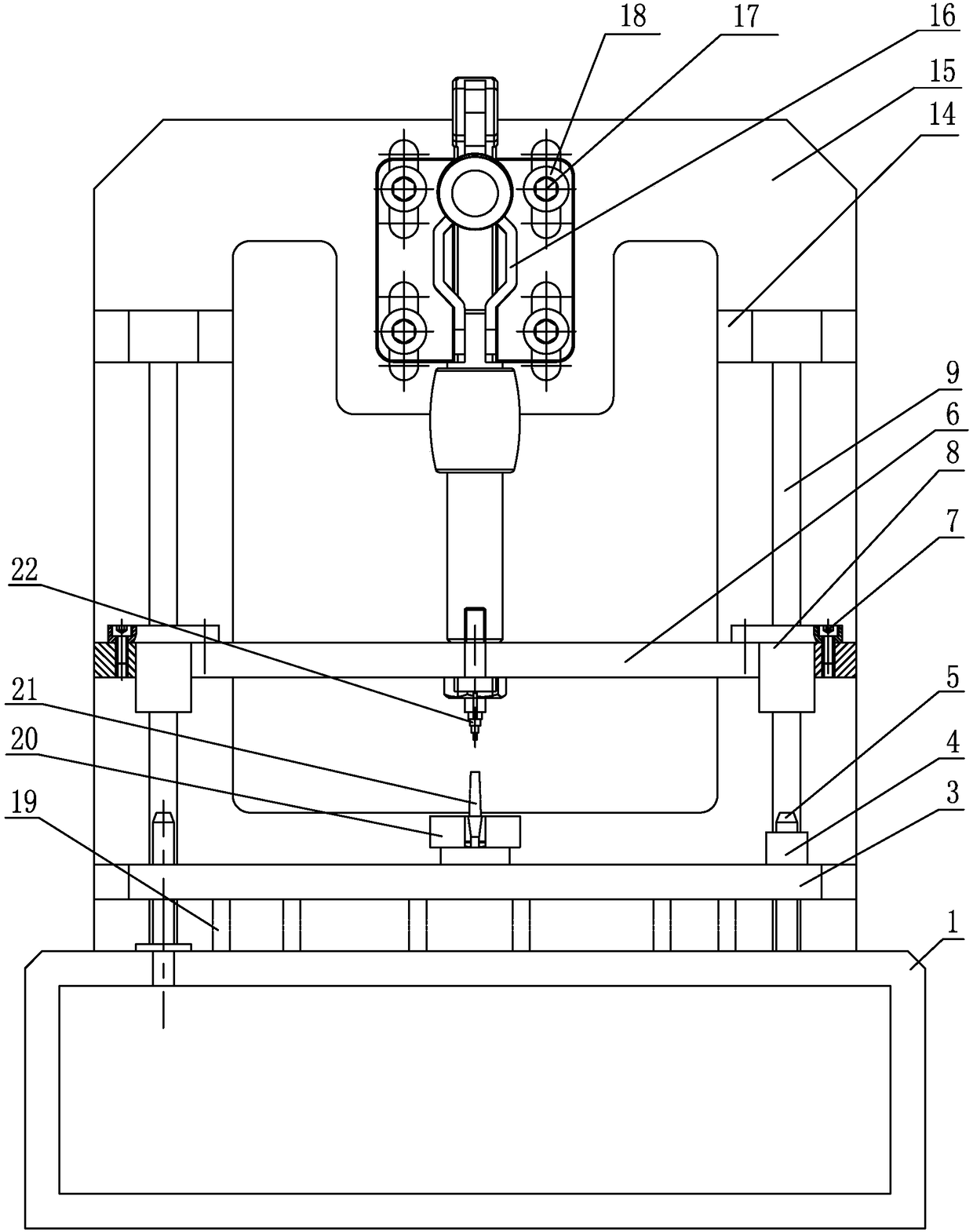 An instrument pointer shaft detection device