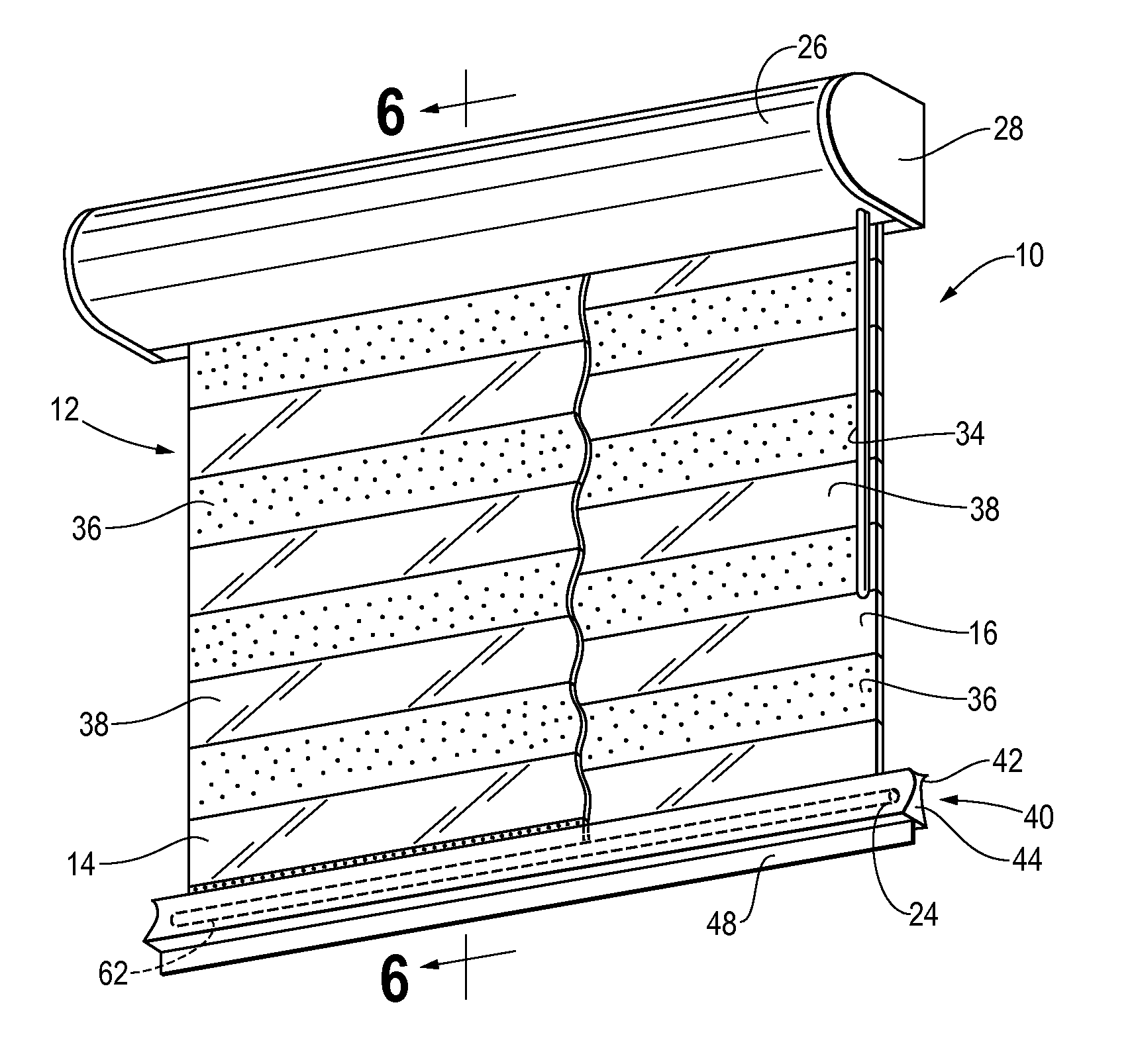 Dual Panel Window Shade Apparatus with Improved Bottom Weight Bar and Rail