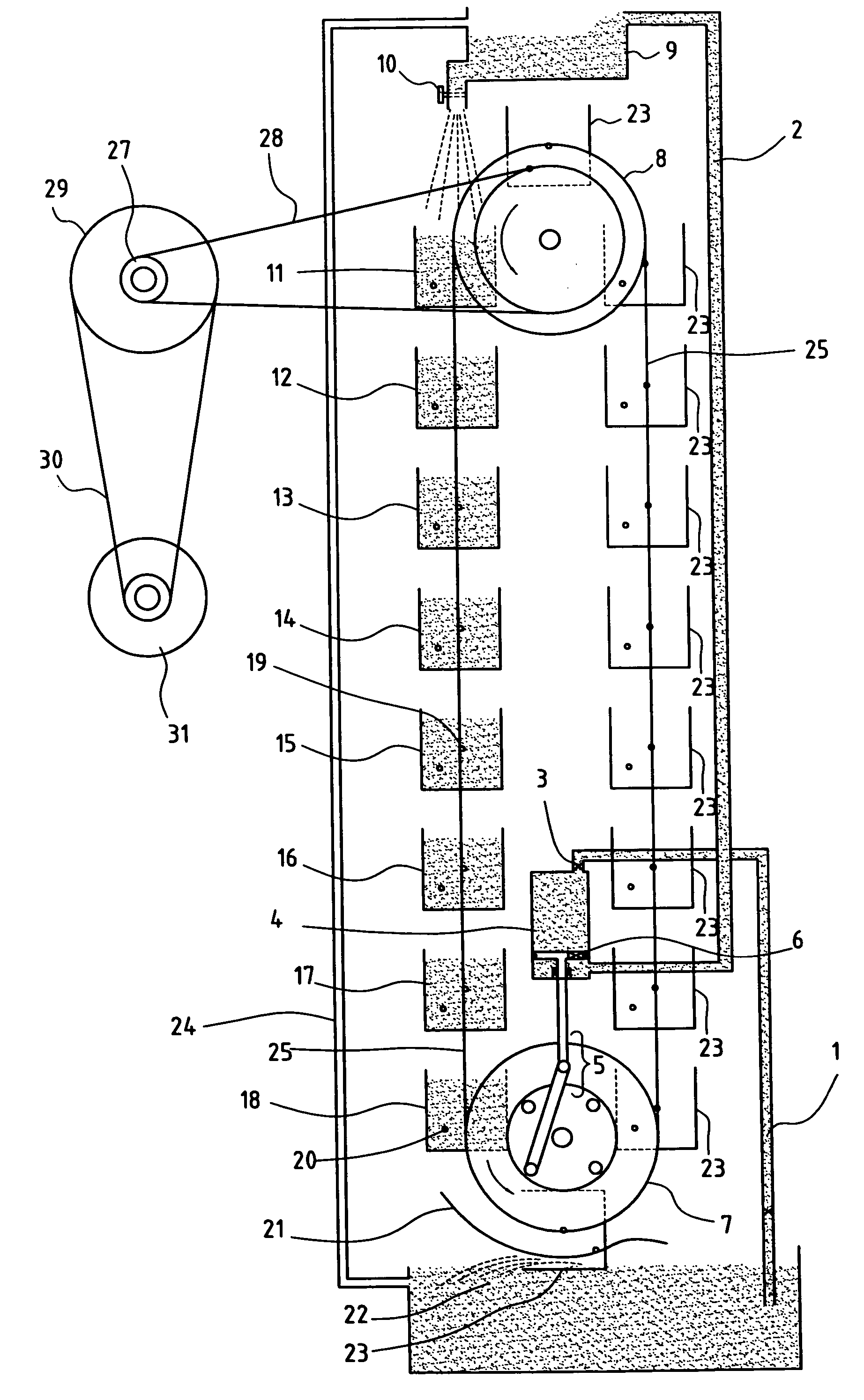 Hydraulic power generation system based on water pumping by weight of water