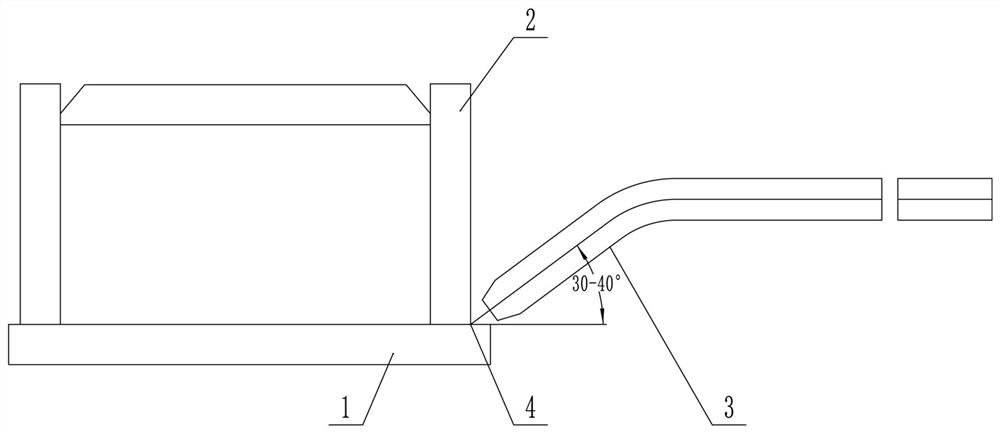 Method for welding hydraulic support fillet weld through robot in large fusion depth mode