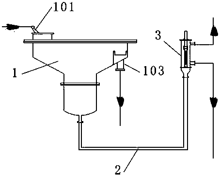 Oil-water separation interface device and application thereof in separation of silicone oil and water