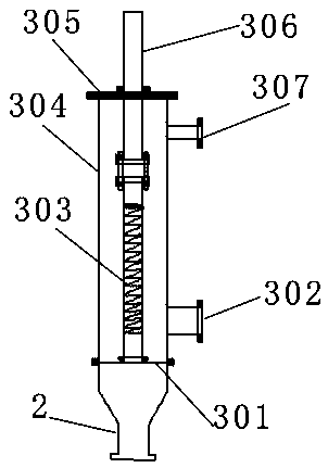 Oil-water separation interface device and application thereof in separation of silicone oil and water