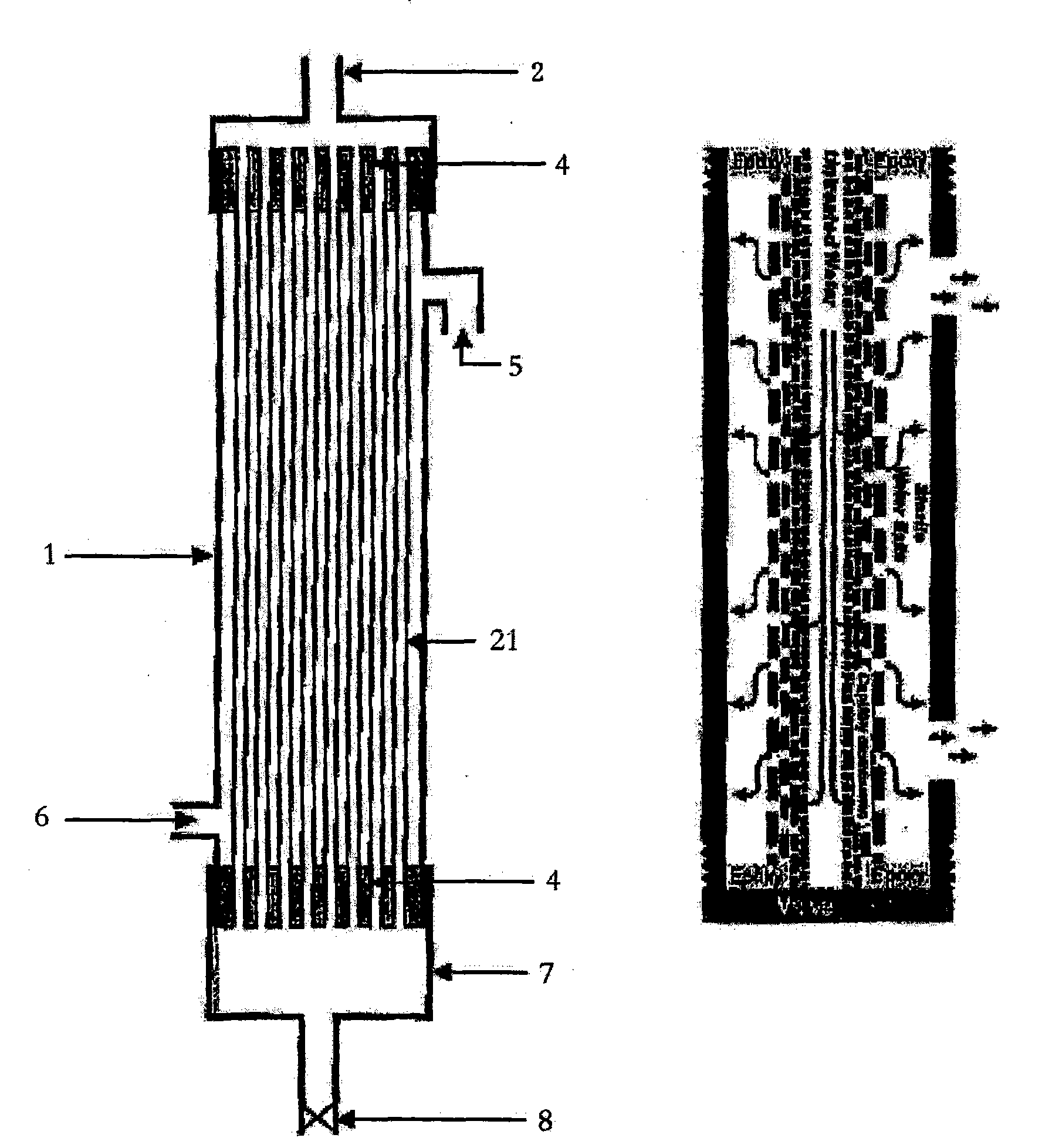 Device for filtration of contaminated water