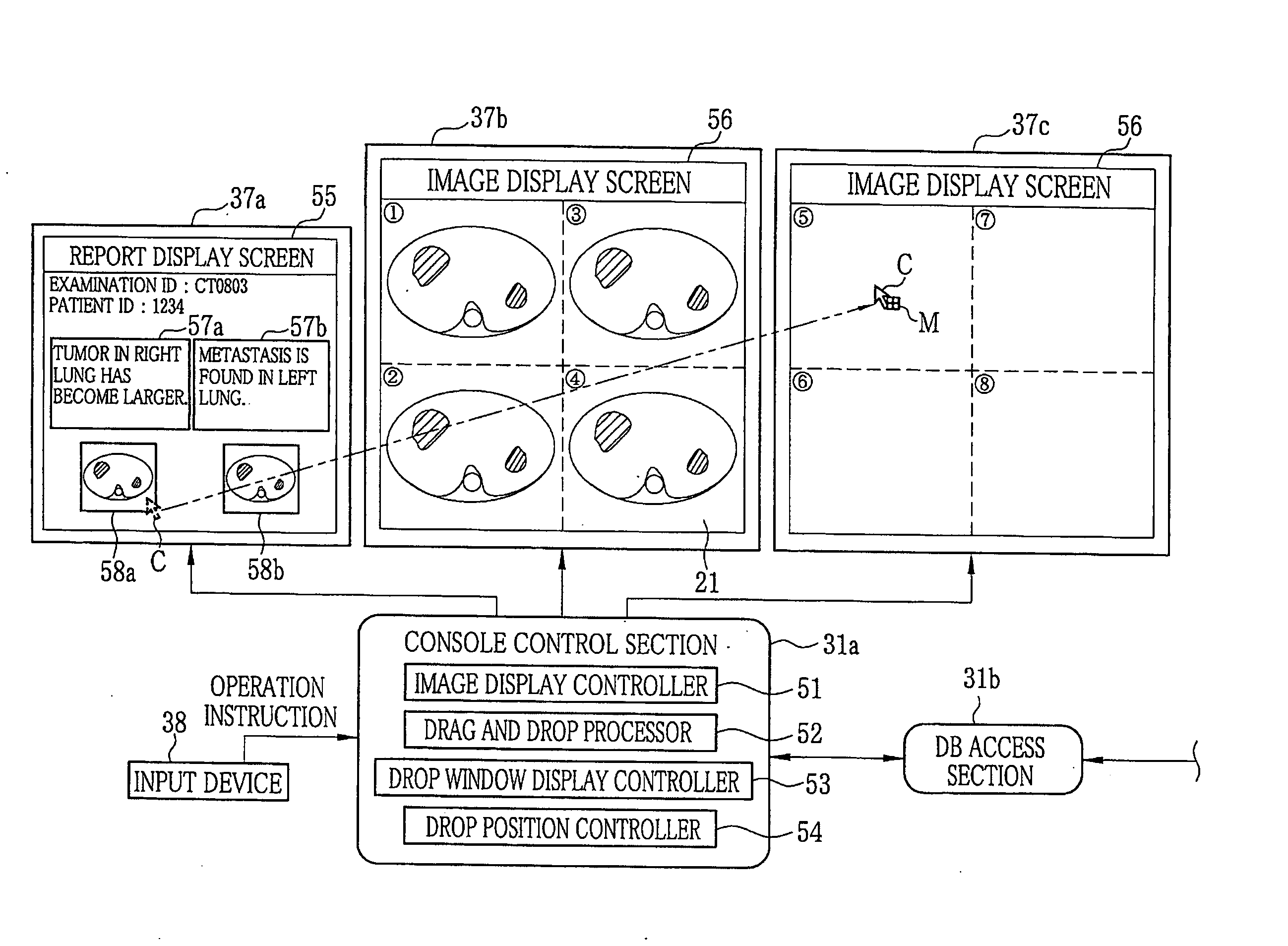 Apparatus, method and program for controlling drag and drop operation and computer terminal