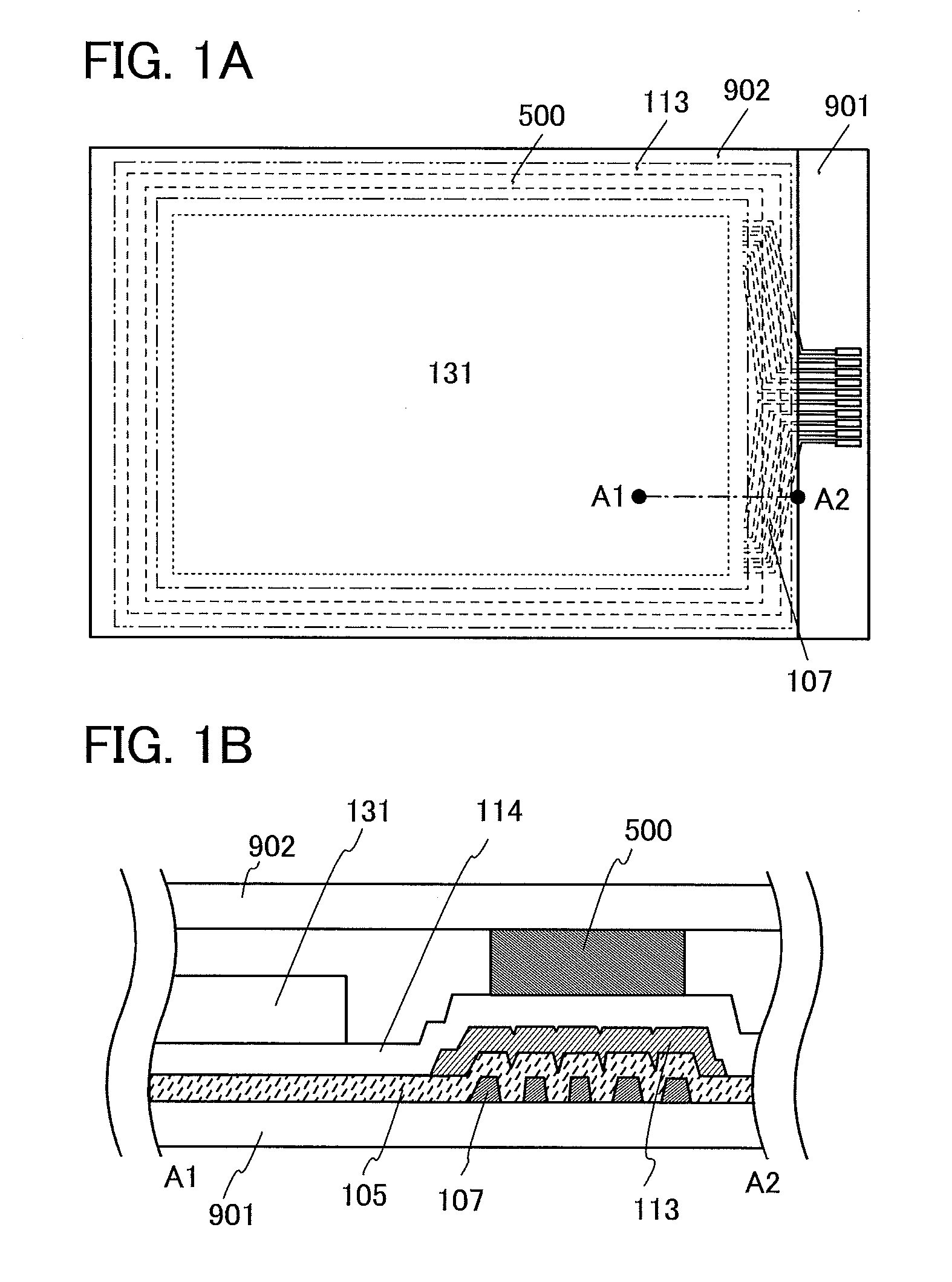 Sealing Structure and Organic Electroluminescence Device