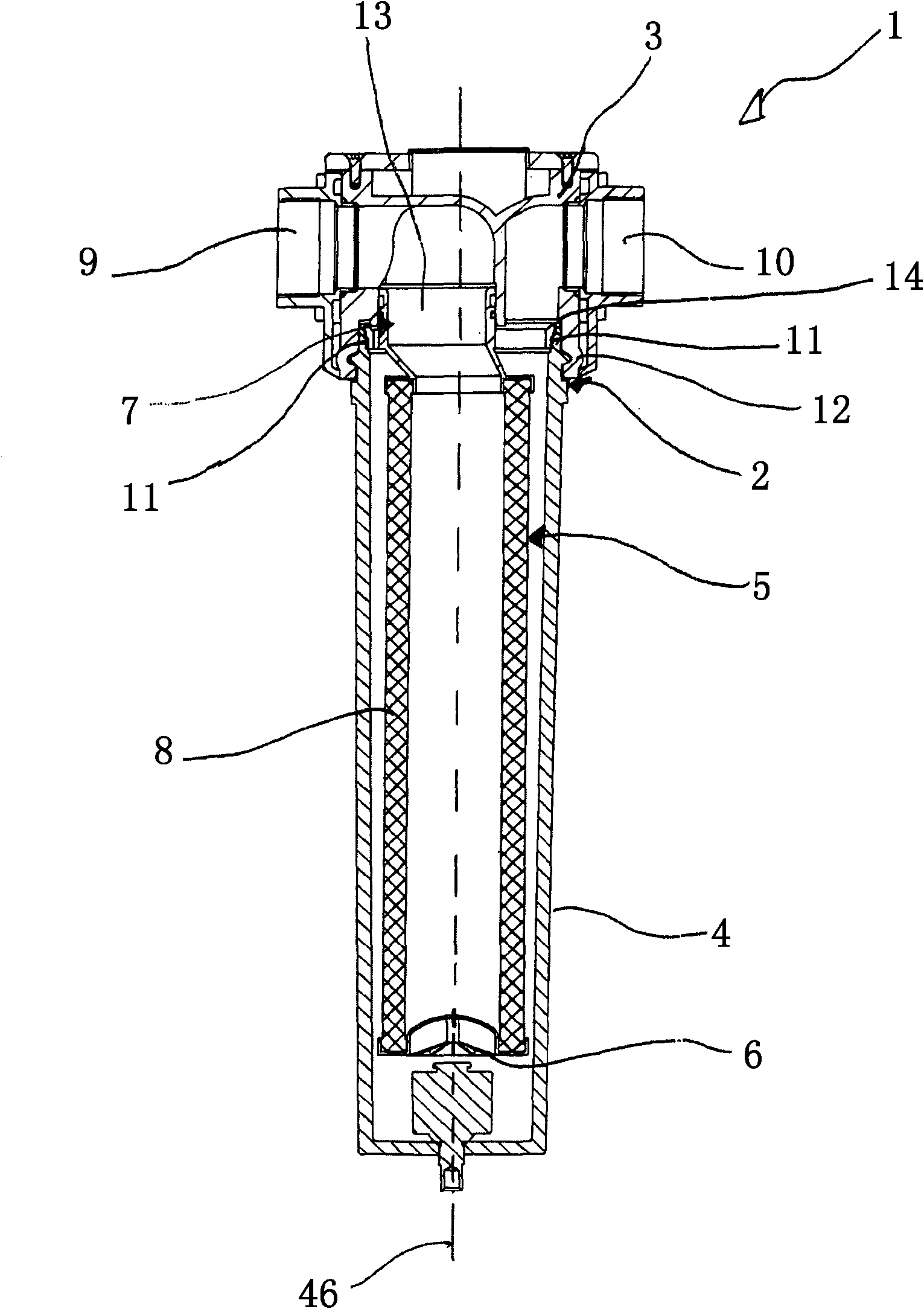 Filter element and compressed air filter for separating foreign matter from a compressed air stream