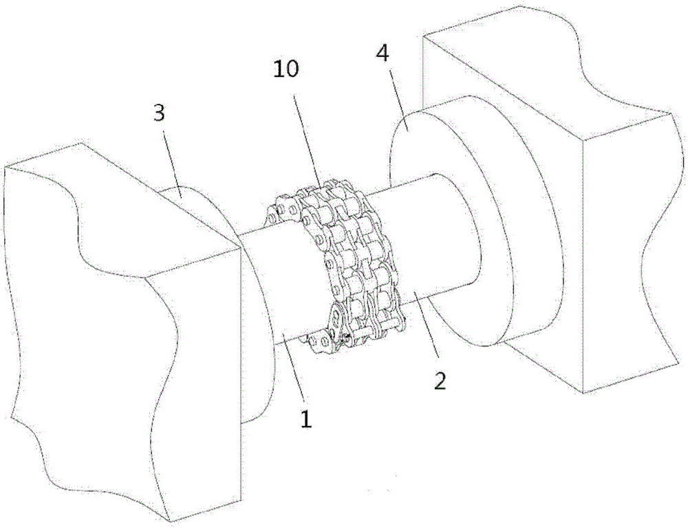 Chain, chain coupler and connecting method of chain coupler