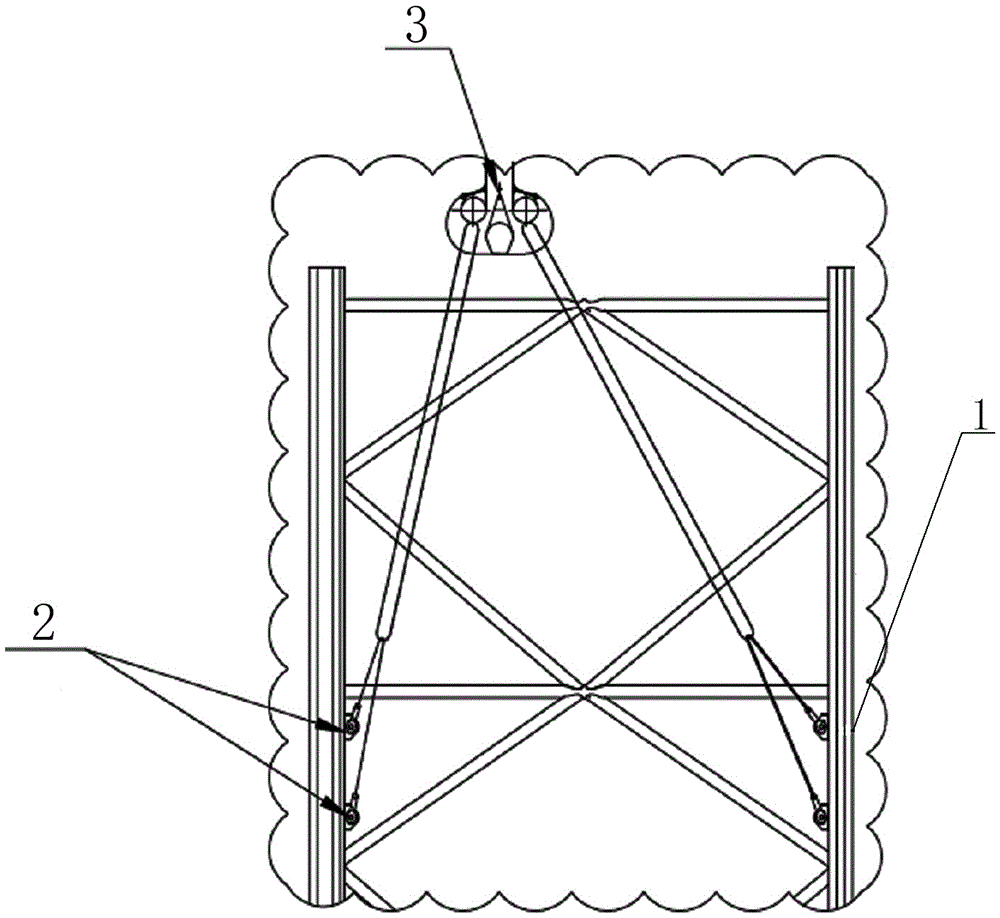 Method for carrying out pile leg connection by utilizing 3000t floating crane