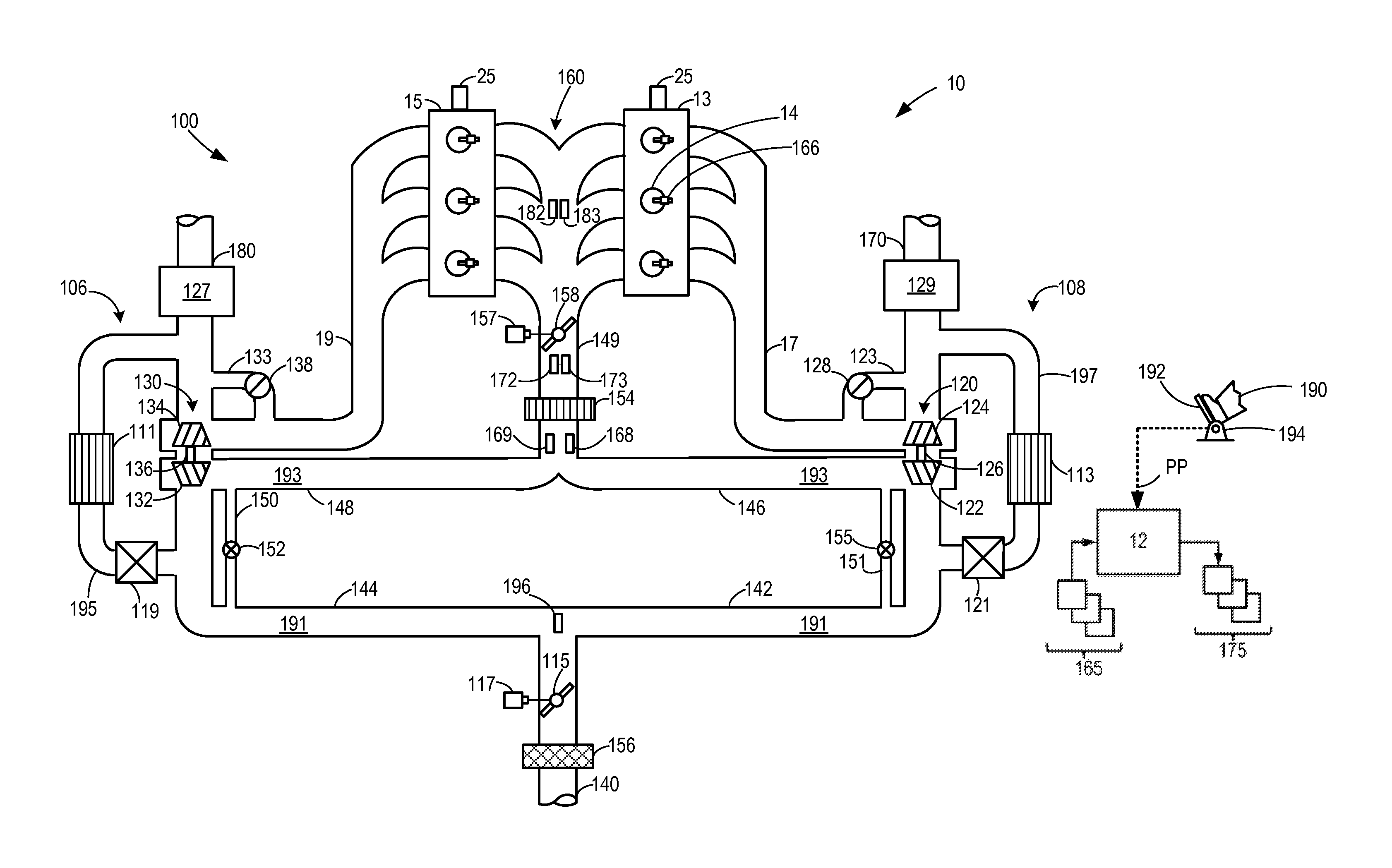 Low-pressure egr control during compressor bypass valve operation